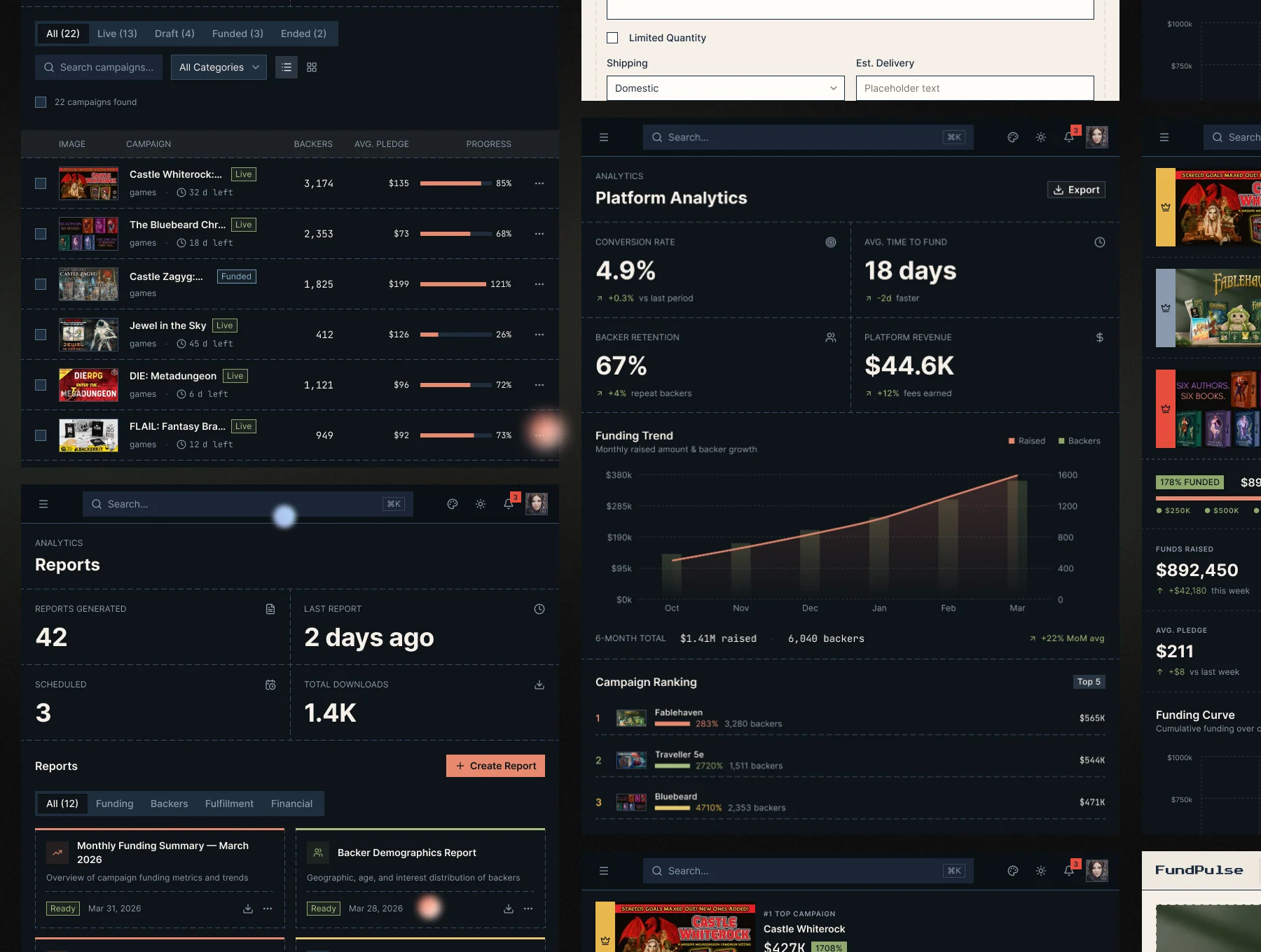FundPulse - Crowdfunding Dashboard & Campaign Manager 6
