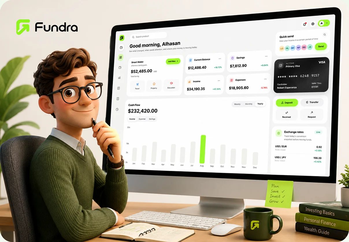 Fundra – Personal Finance Dashboard UI Kit