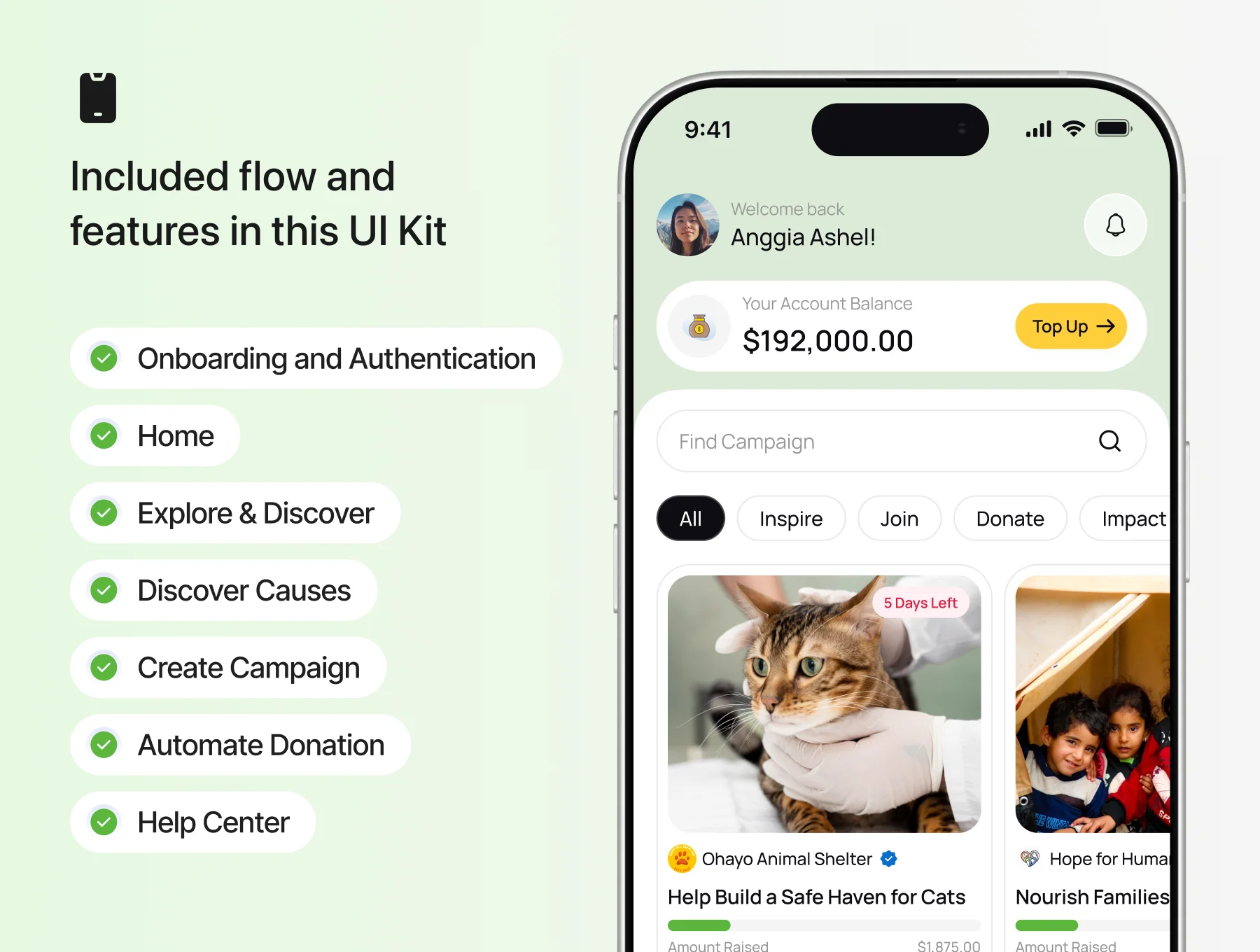 Fundraiv -  Donation Mobile App 2