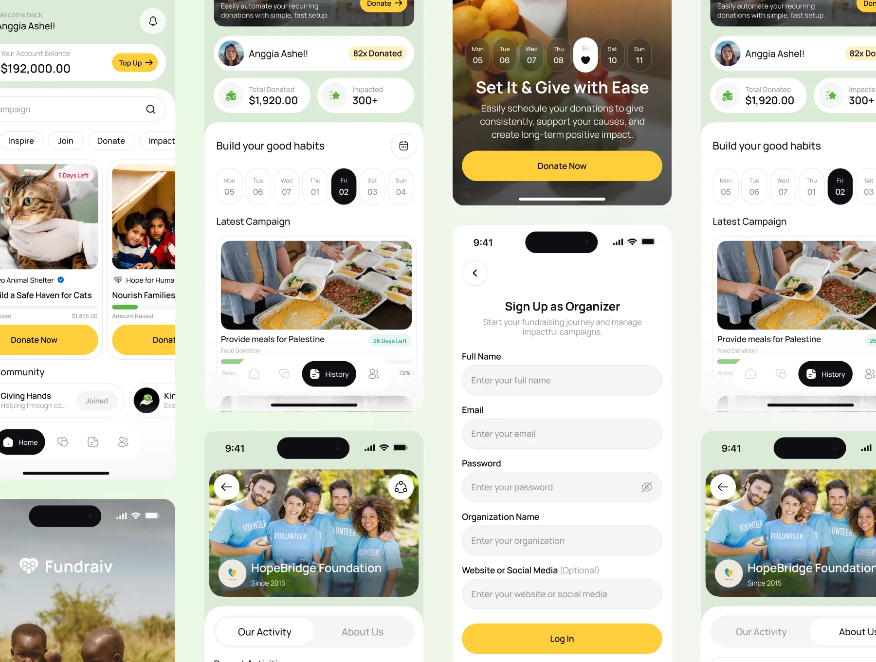 Fundraiv -  Donation Mobile App 8