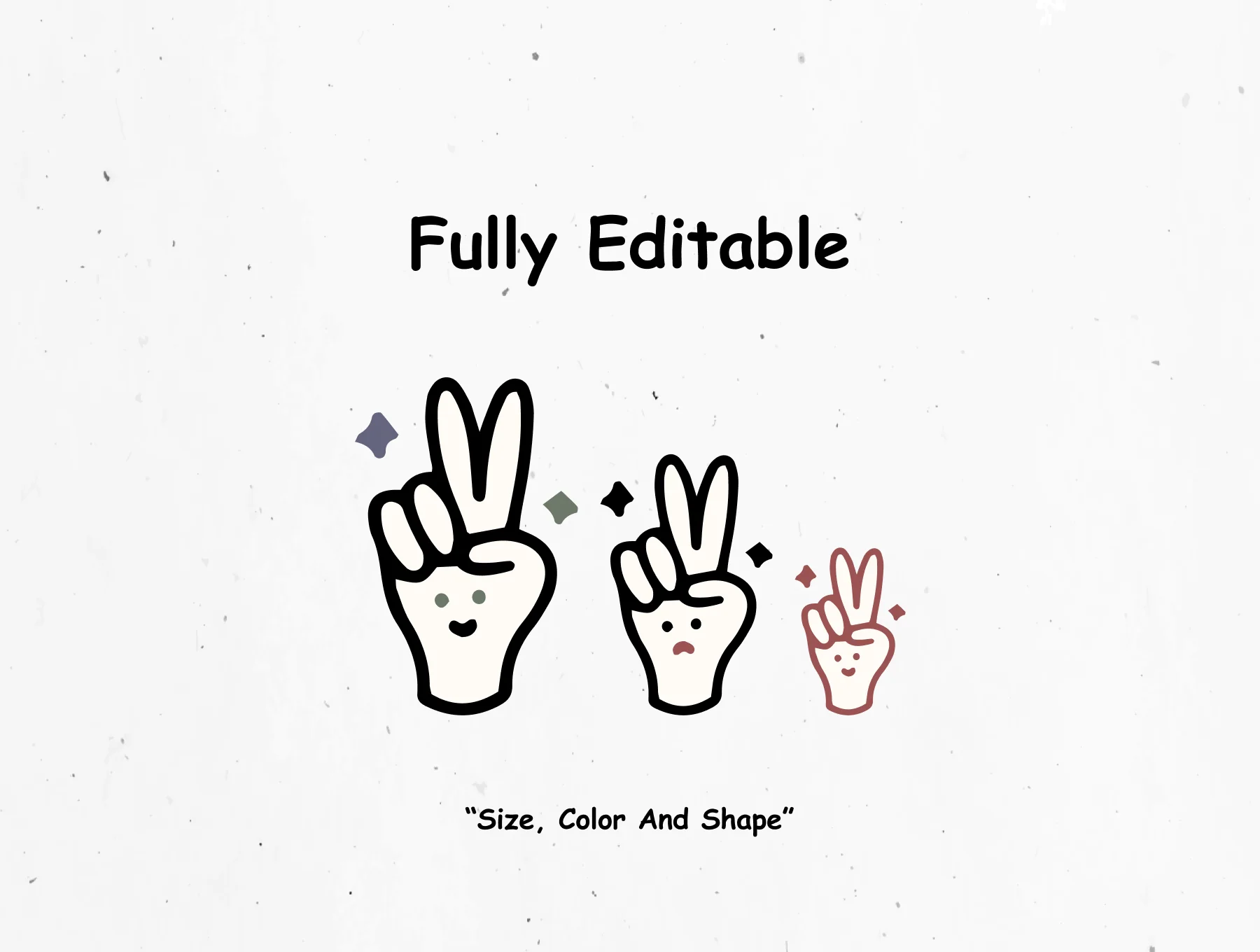 Funny Hands Illustration Pack 2