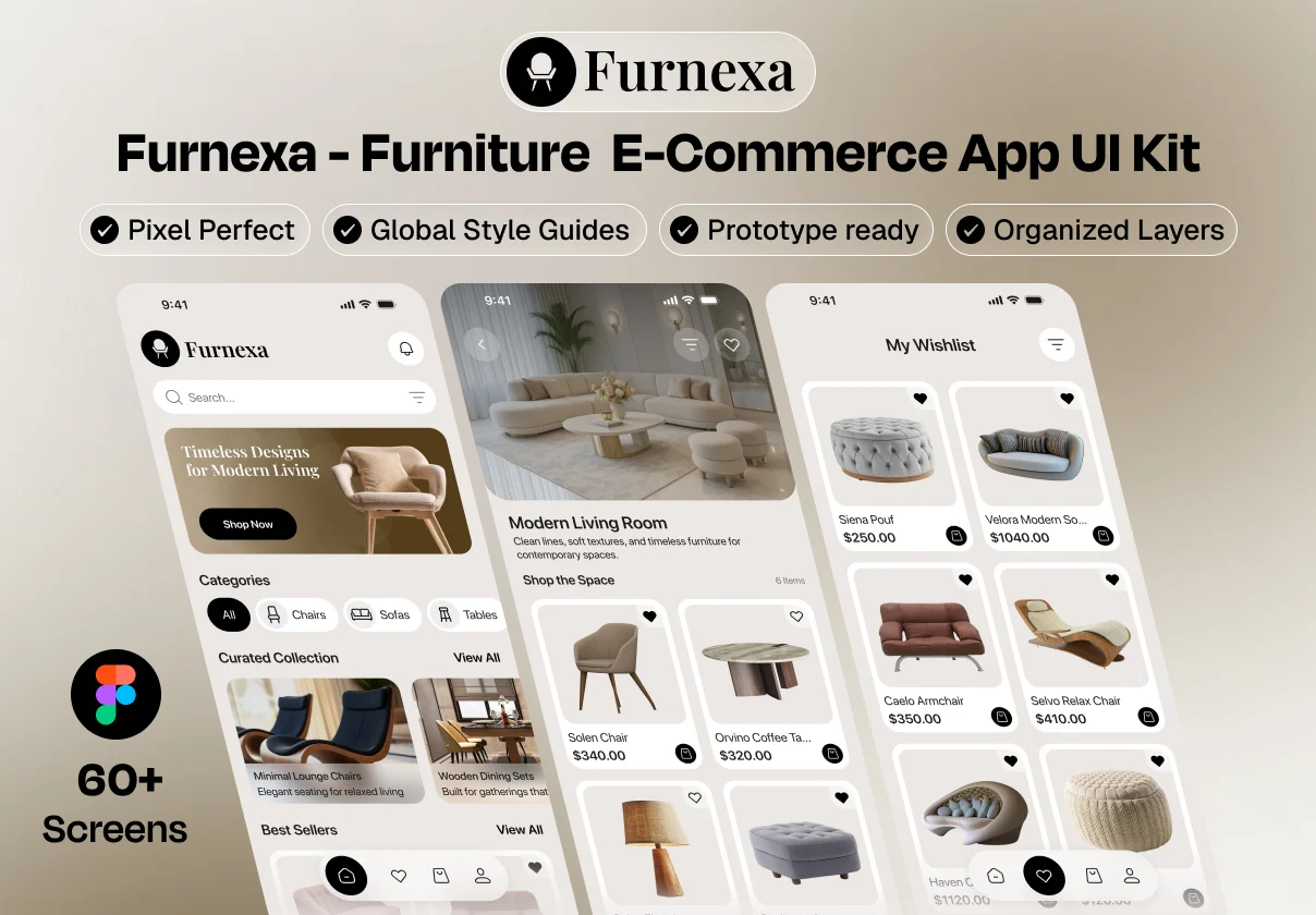 Furnexa - Furniture  E-Commerce App UI Kit