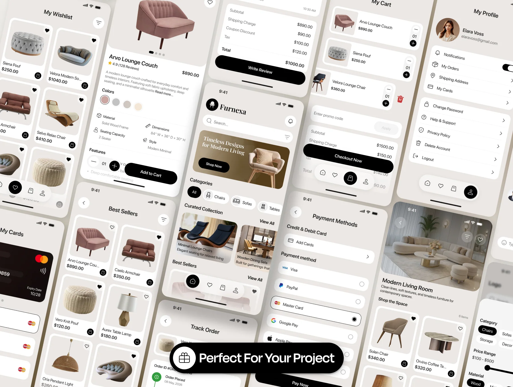 Furnexa - Furniture  E-Commerce App UI Kit 3