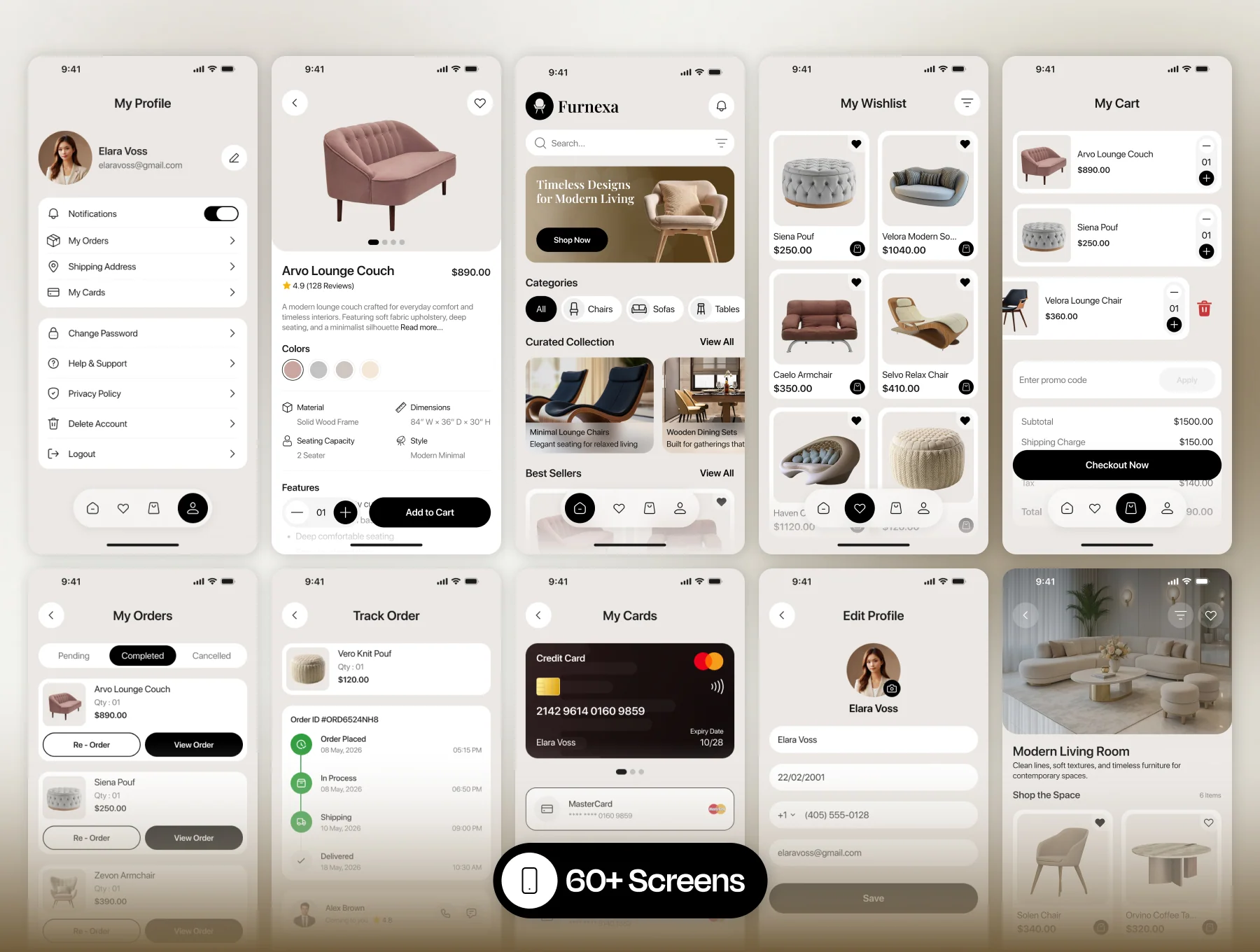 Furnexa - Furniture  E-Commerce App UI Kit 4