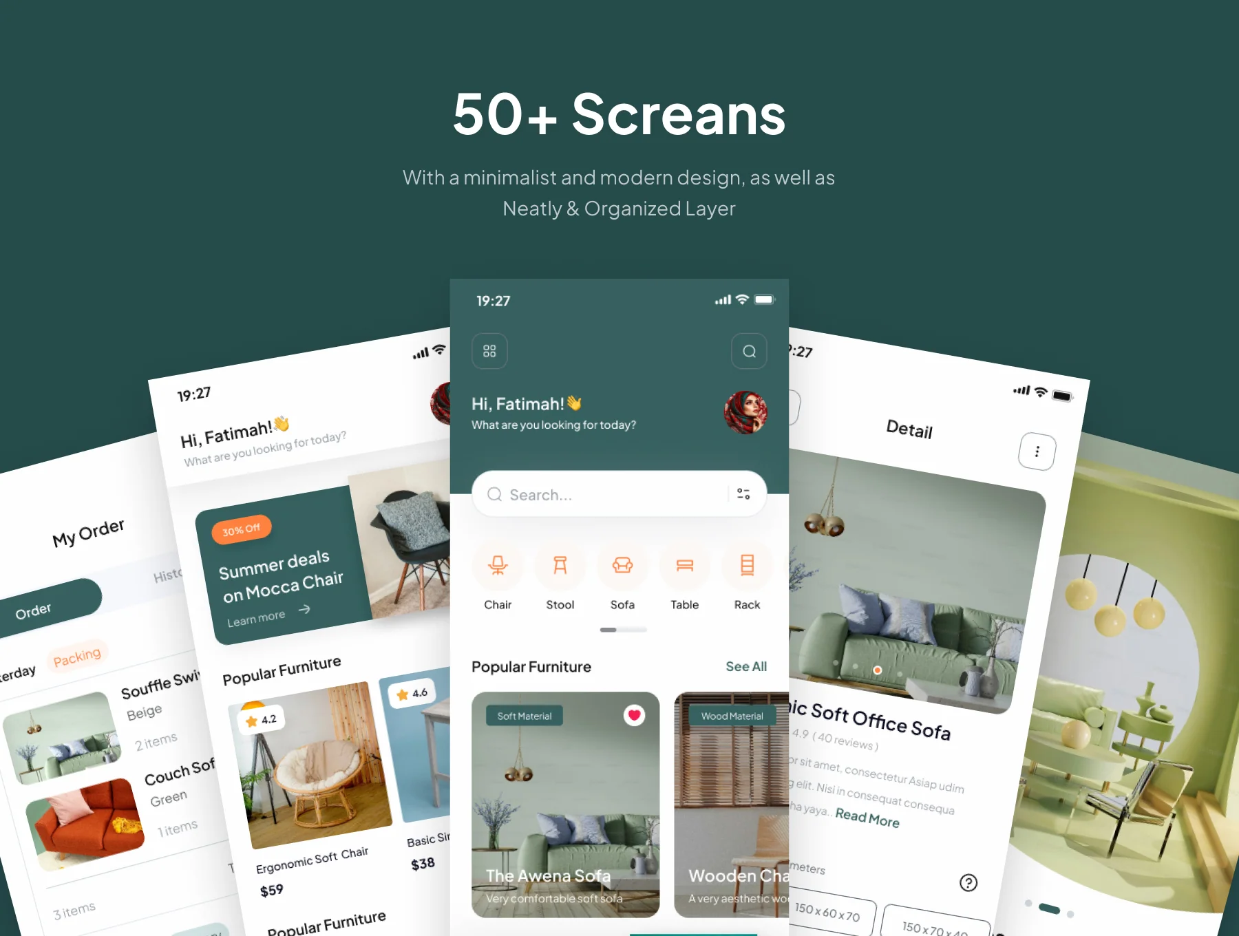 FurniCraft - Furniture Store Mobile App UI Kits 4