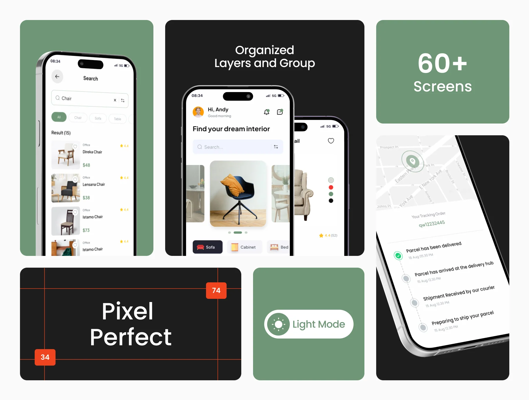 Furniest - Furniture Shopping App UI Kit. 2