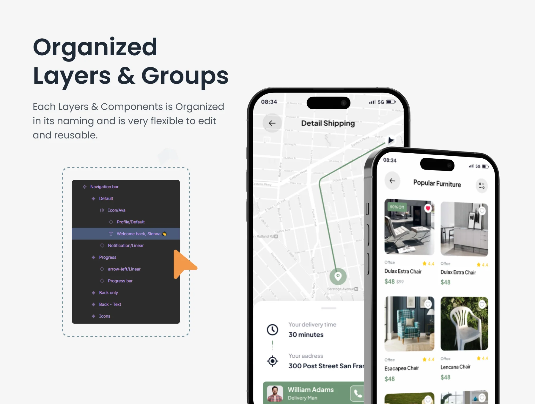 Furniest - Furniture Shopping App UI Kit. 3