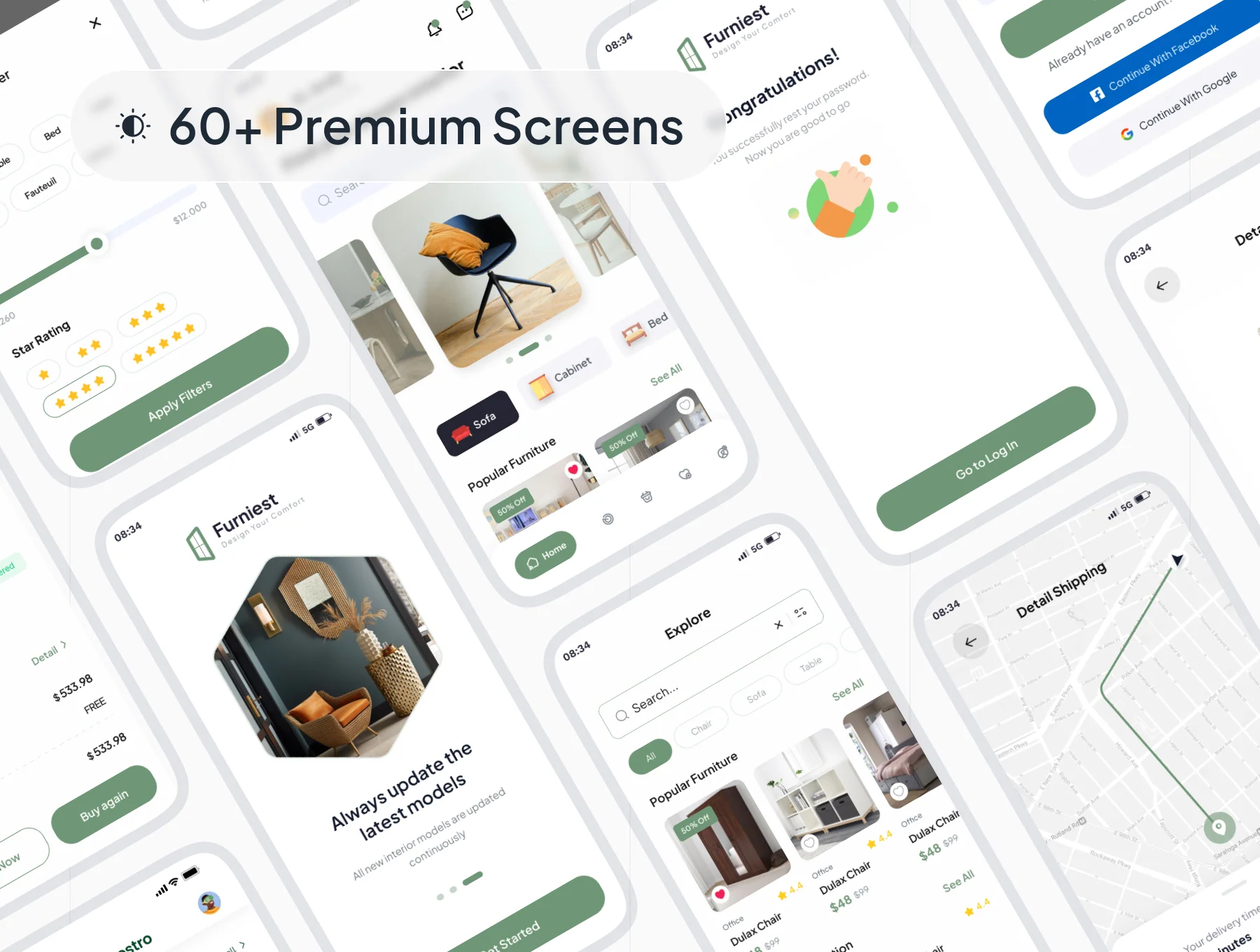 Furniest - Furniture Shopping App UI Kit. 5