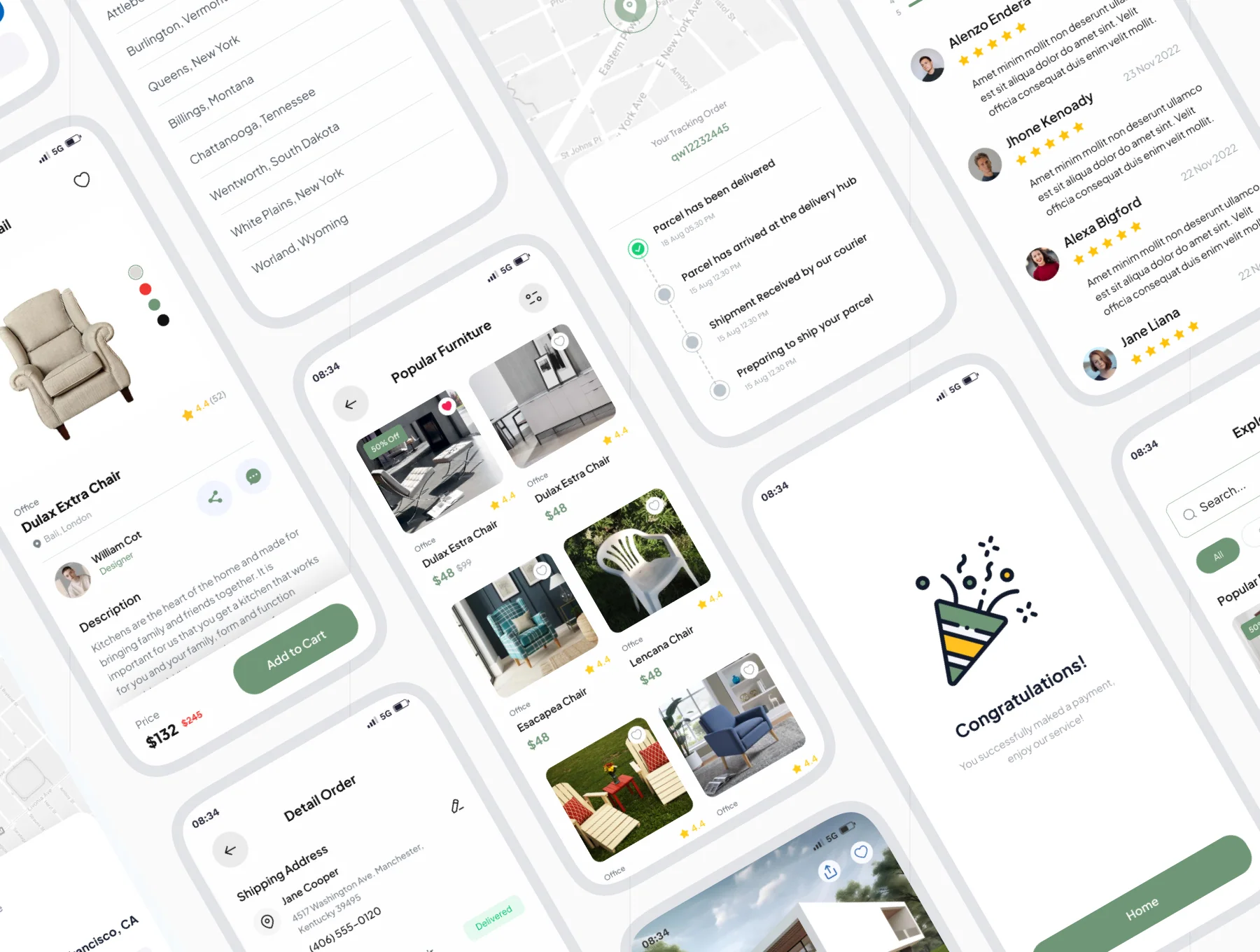 Furniest - Furniture Shopping App UI Kit. 6