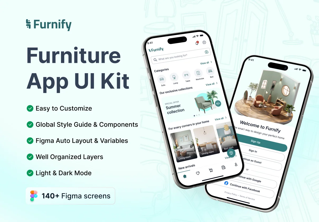 Furnify – Furniture App UI Kit