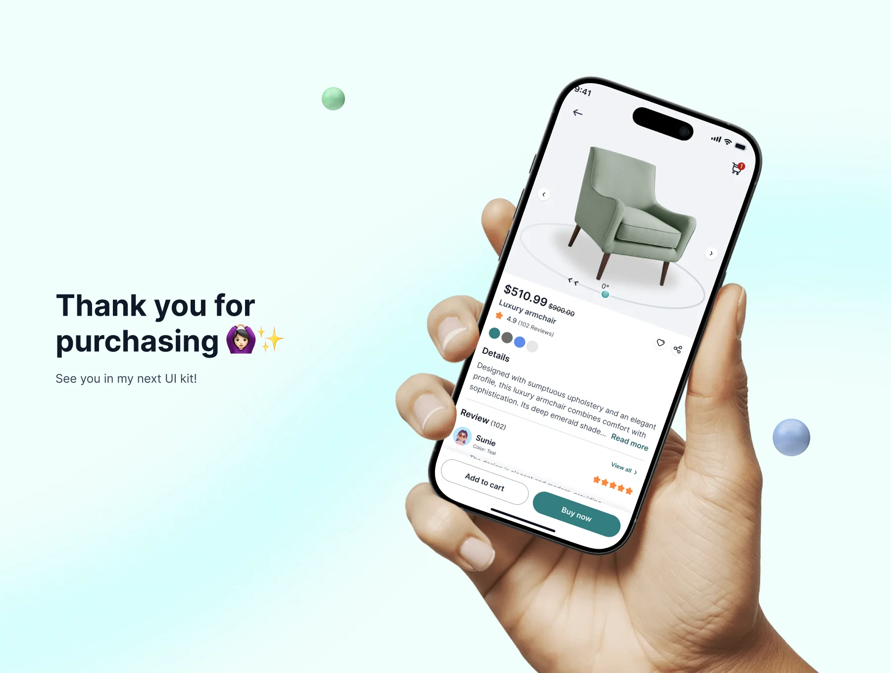Furnify – Furniture App UI Kit 6