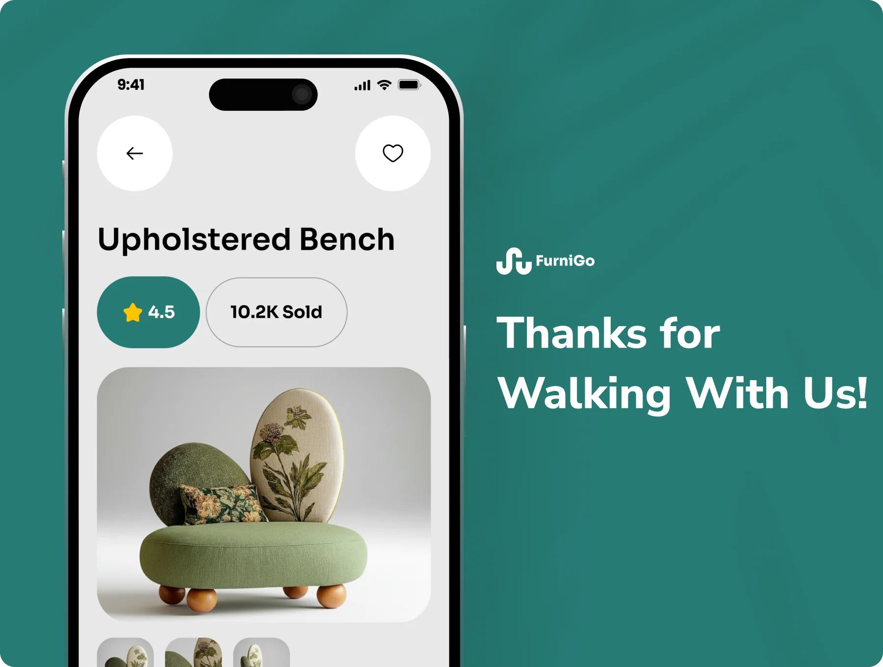 FurniGo - Modern Furniture Store & Interior Design Mobile App UI Kit 10
