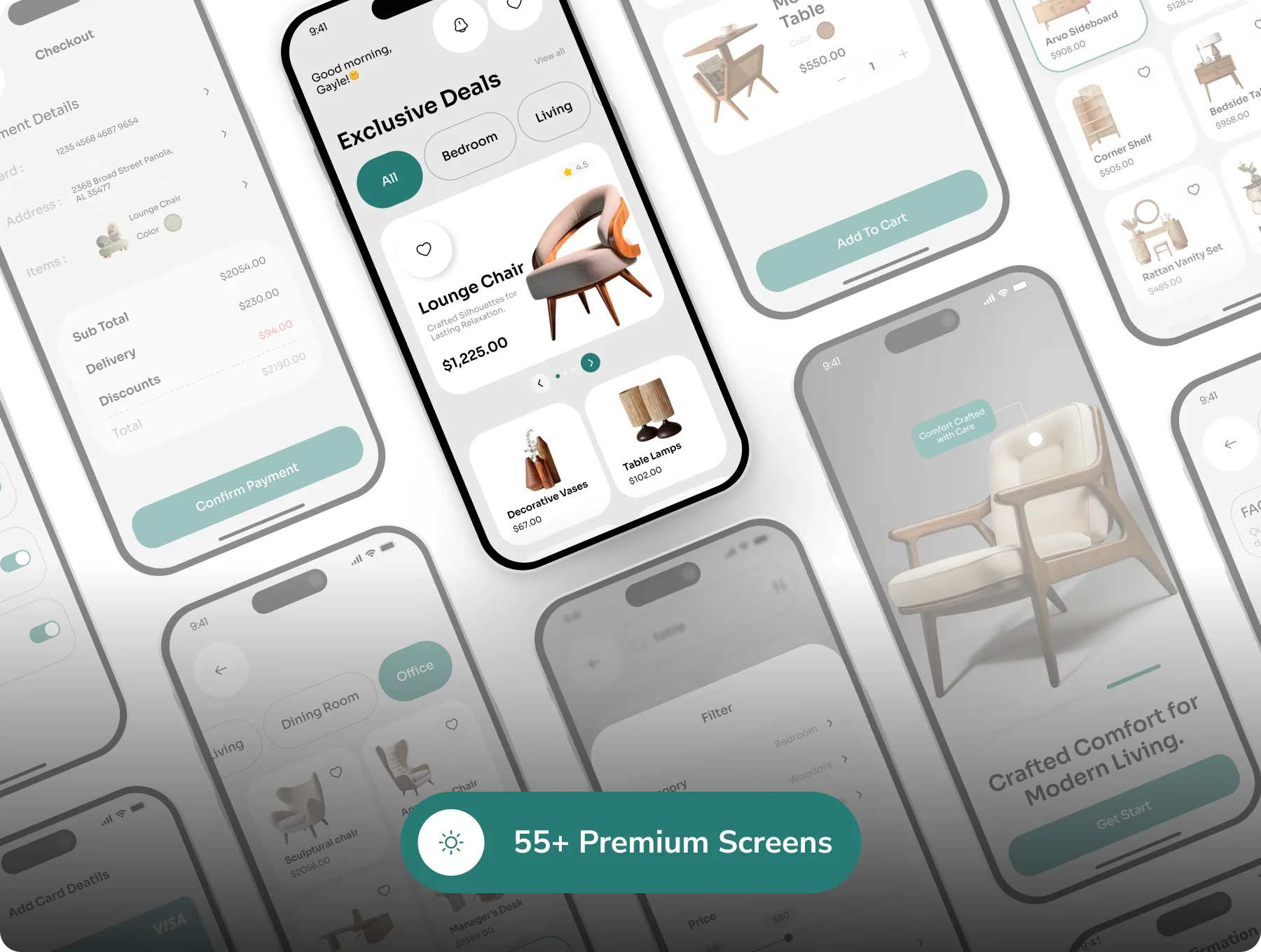 FurniGo - Modern Furniture Store & Interior Design Mobile App UI Kit 3