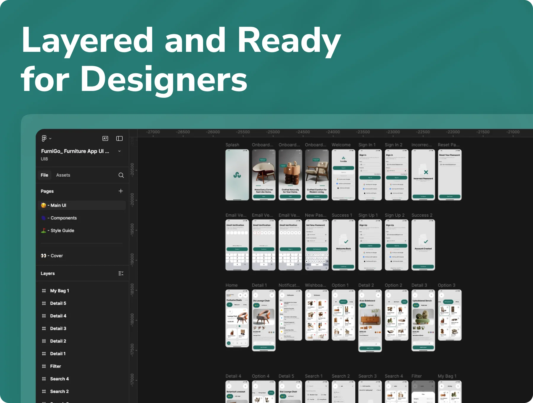 FurniGo - Modern Furniture Store & Interior Design Mobile App UI Kit 6