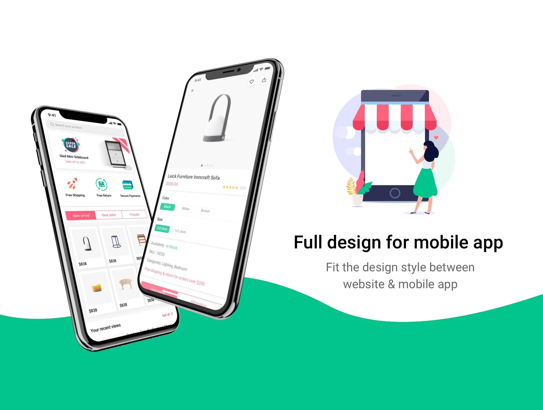 Furnikit-Furniture eCommerce Sketch Template 5