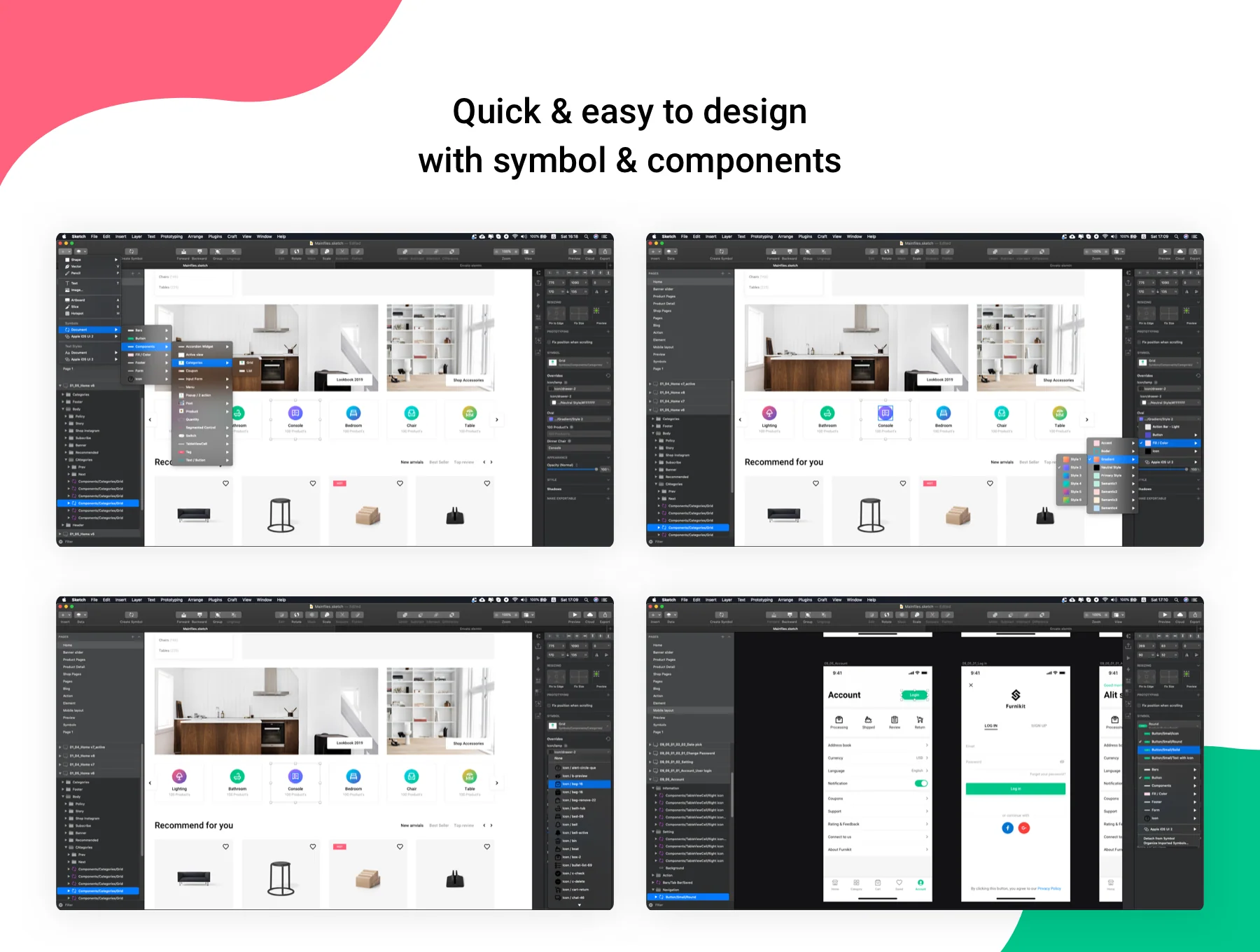 Furnikit-Furniture eCommerce Sketch Template 6