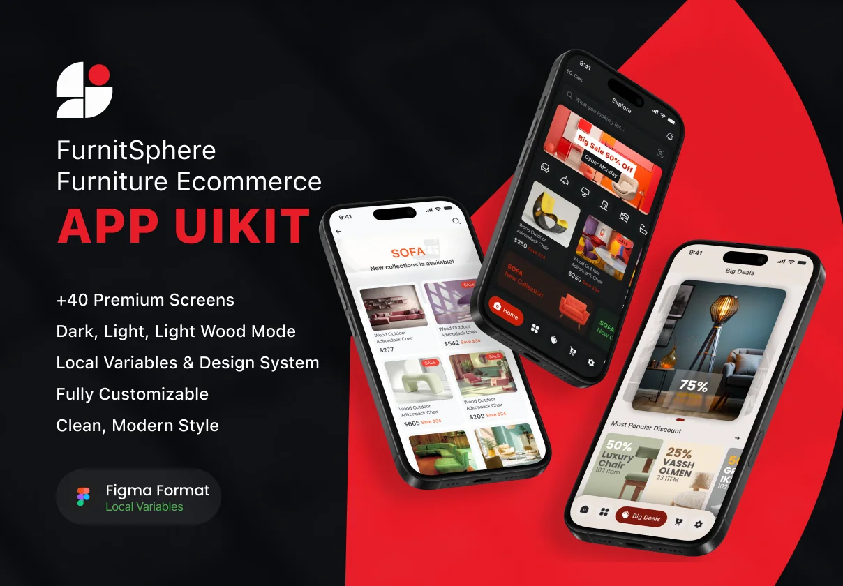 FurnitSphere - Furniture Ecommerce App UI Kit - Local Variable