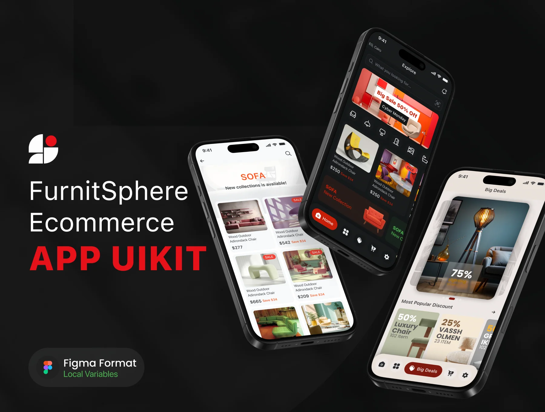 FurnitSphere - Furniture Ecommerce App UI Kit - Local Variable