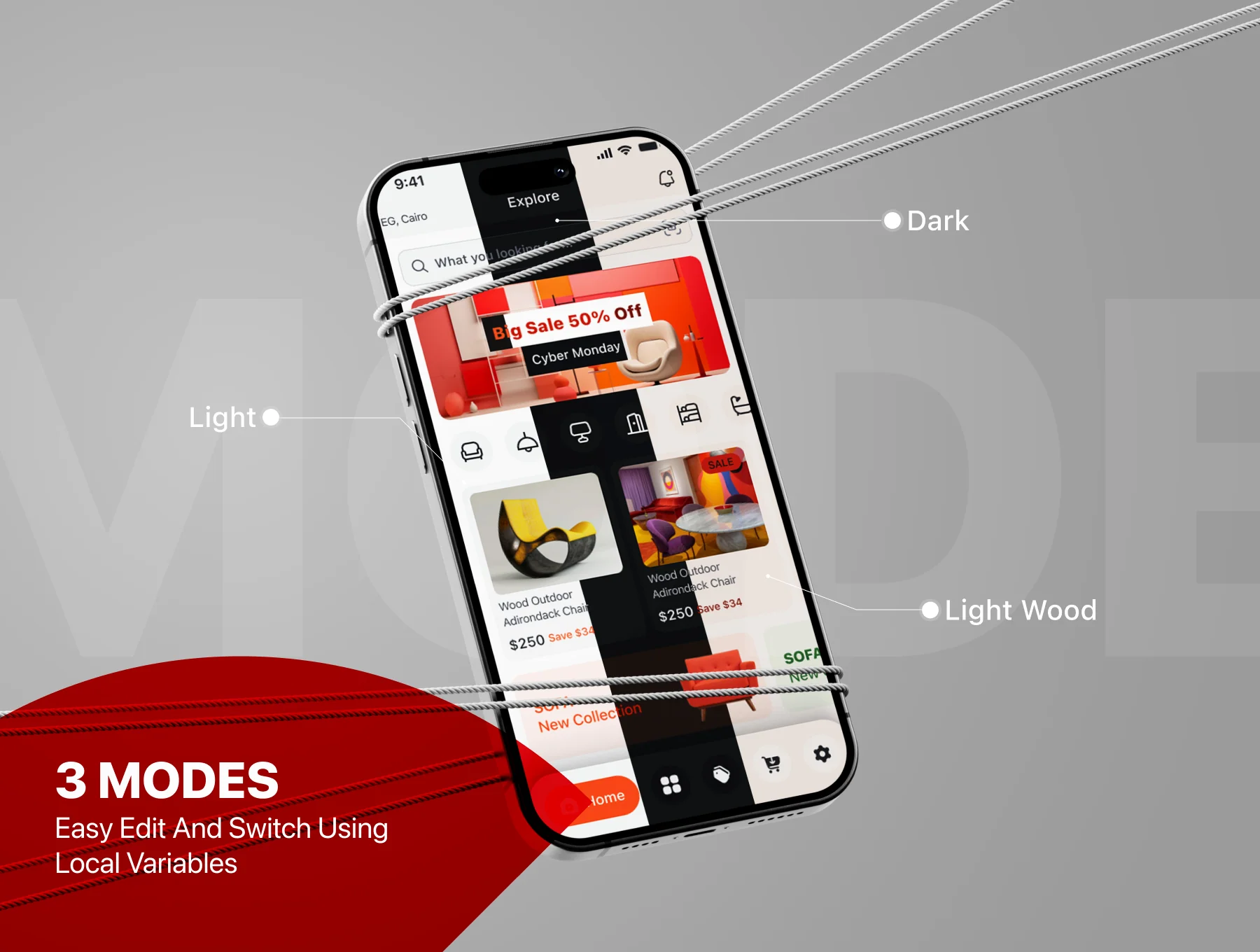 FurnitSphere - Furniture Ecommerce App UI Kit - Local Variable 3