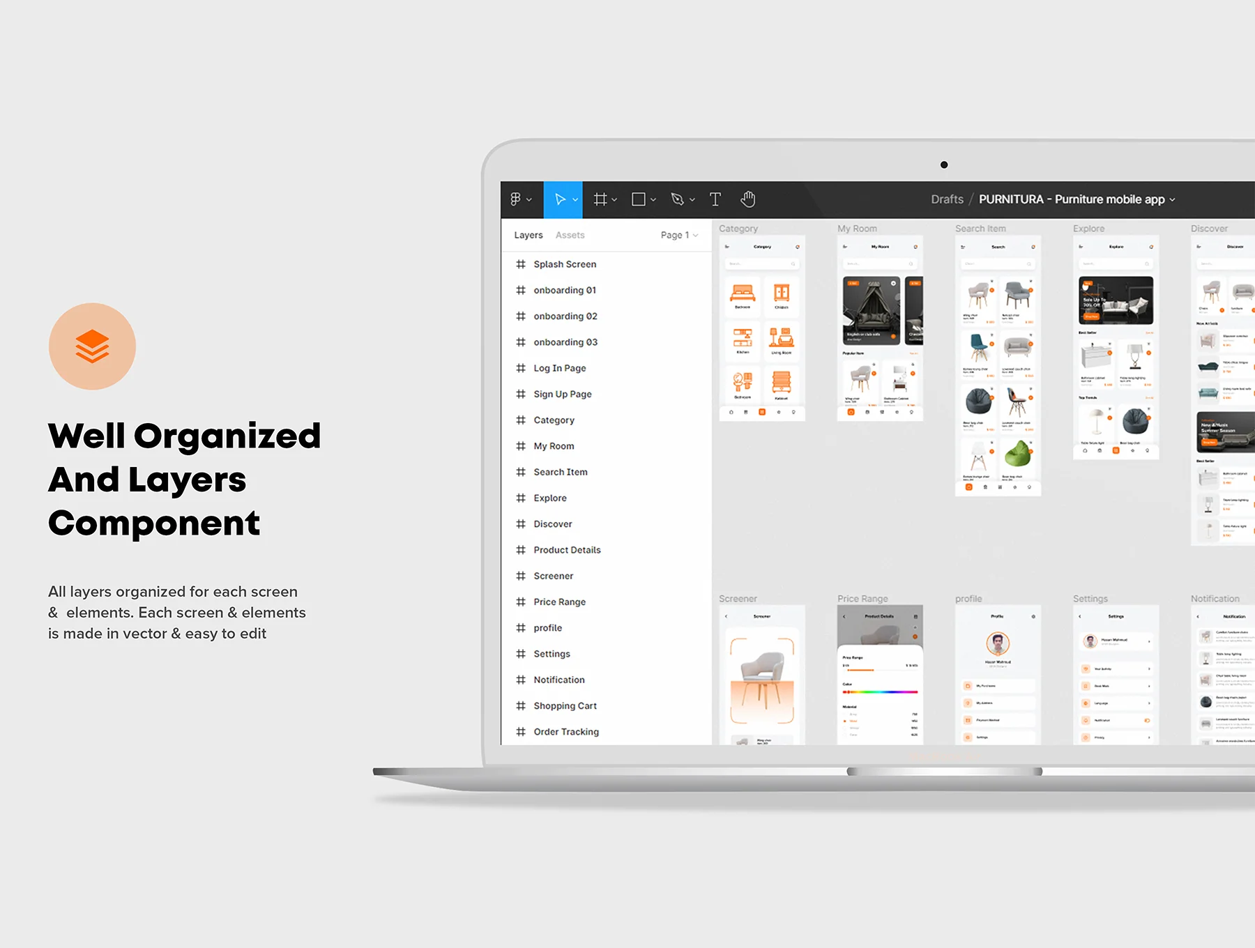 FURNITURA - Furniture Mobile App UI Kit 4