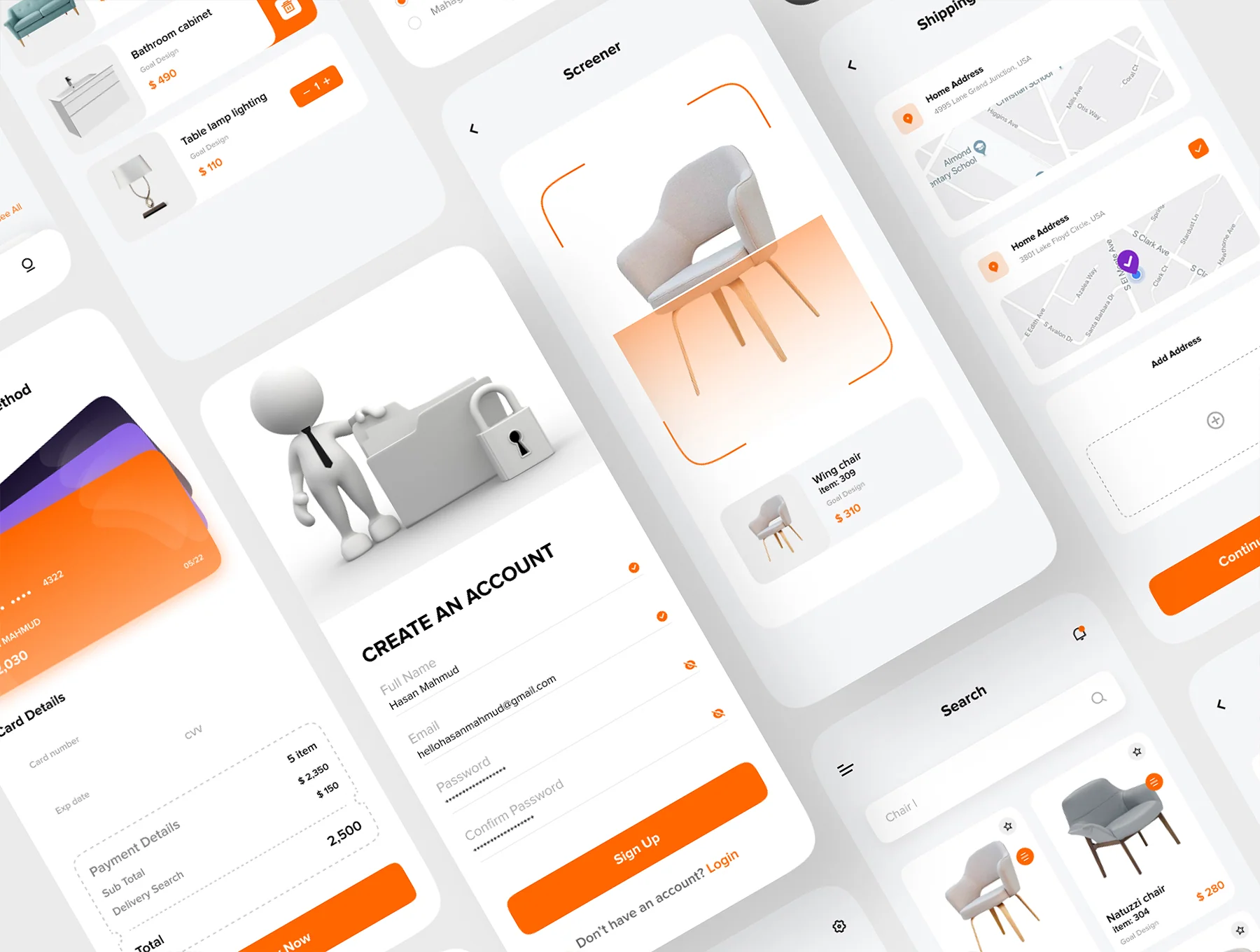 FURNITURA - Furniture Mobile App UI Kit 6