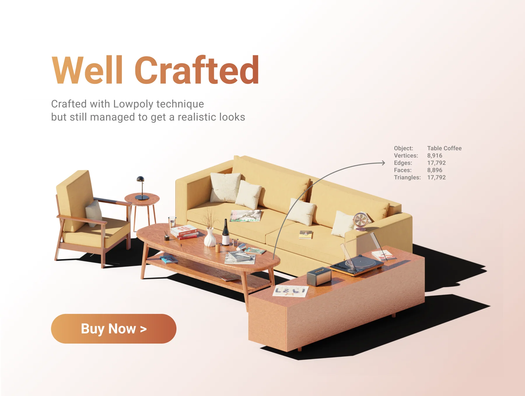 Furniture 3D Illustration 2