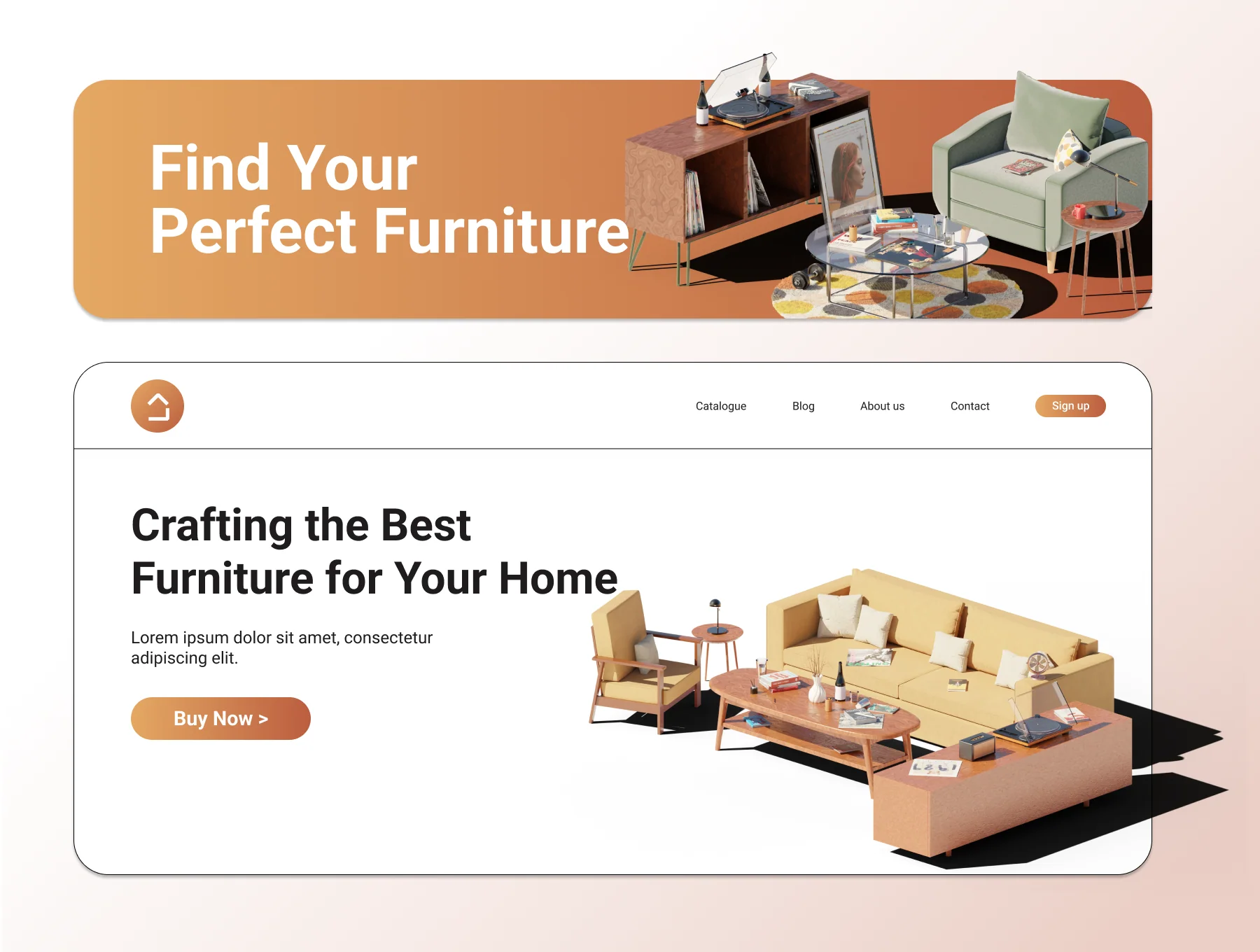 Furniture 3D Illustration 6