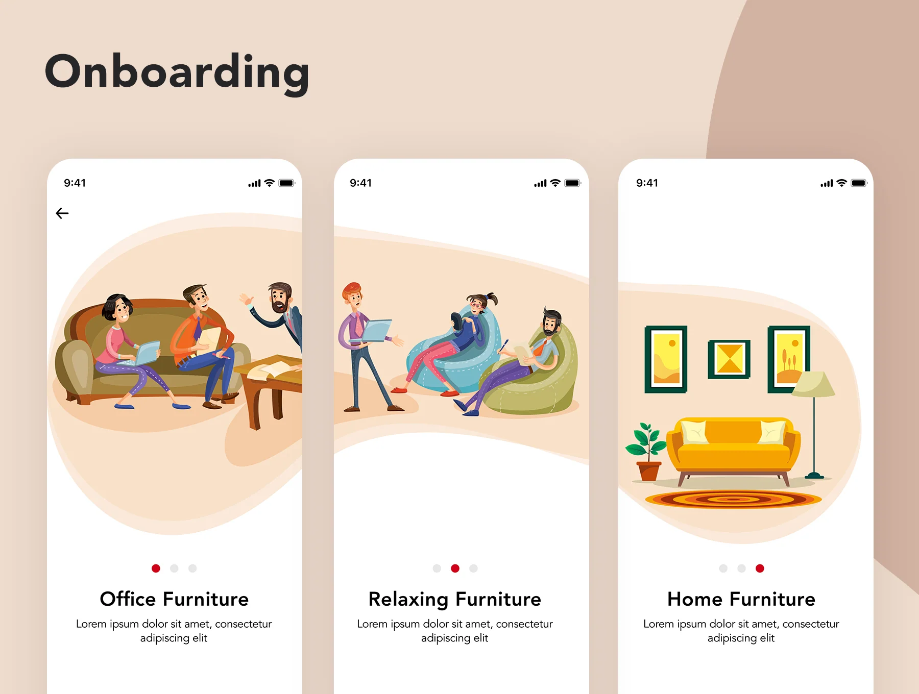 Furniture Design UI Kit 3