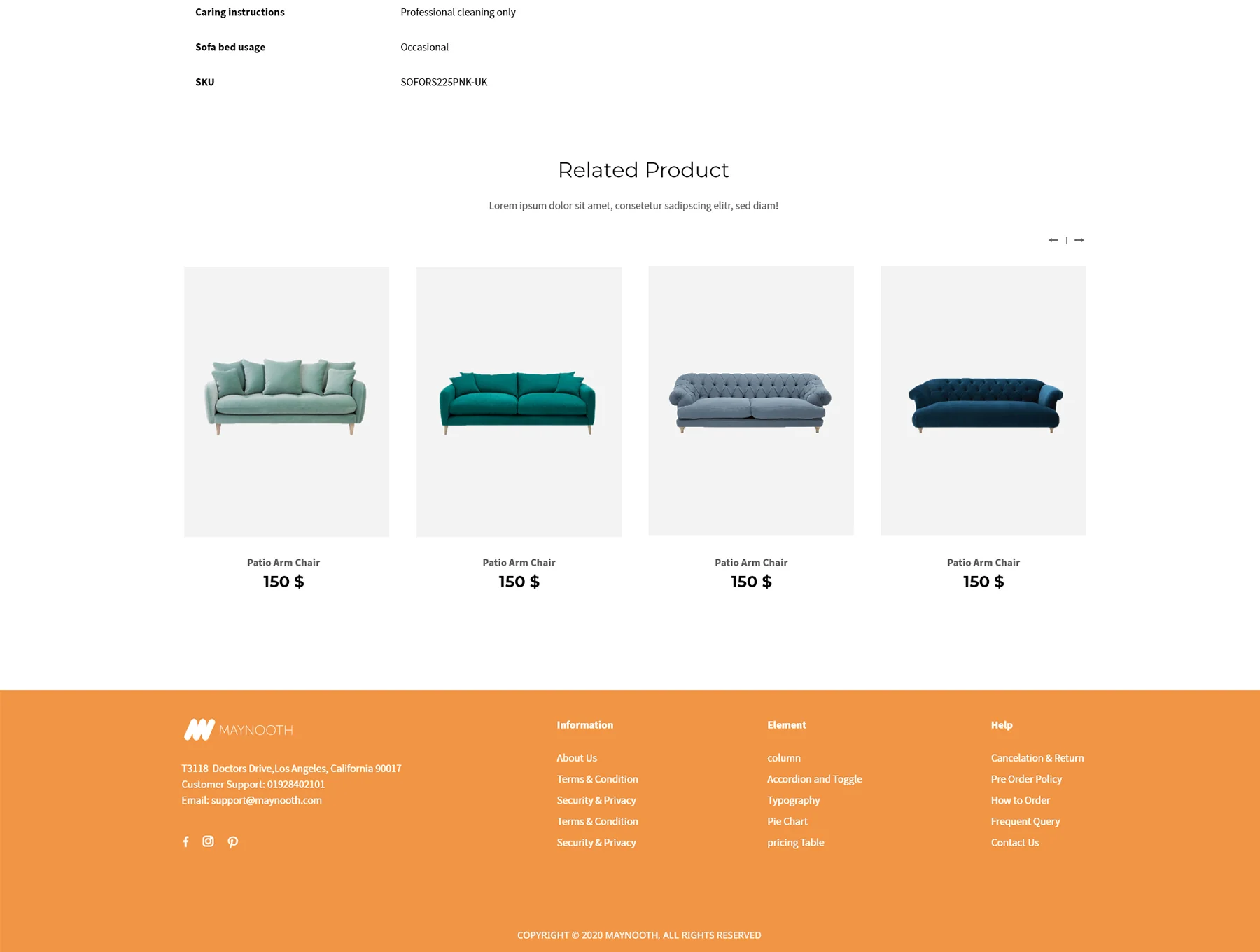 Maynooth - Furniture Ecommerce Website 9