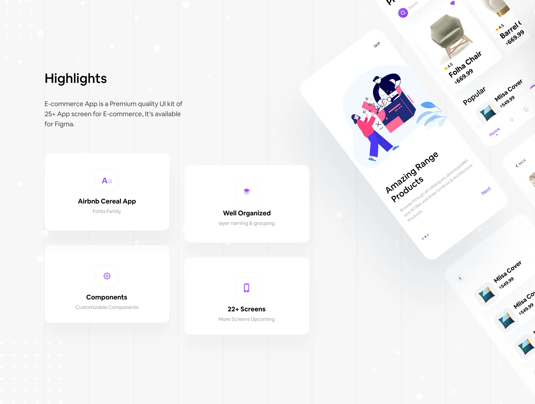Furniture Ecommerce App UI Kit 2