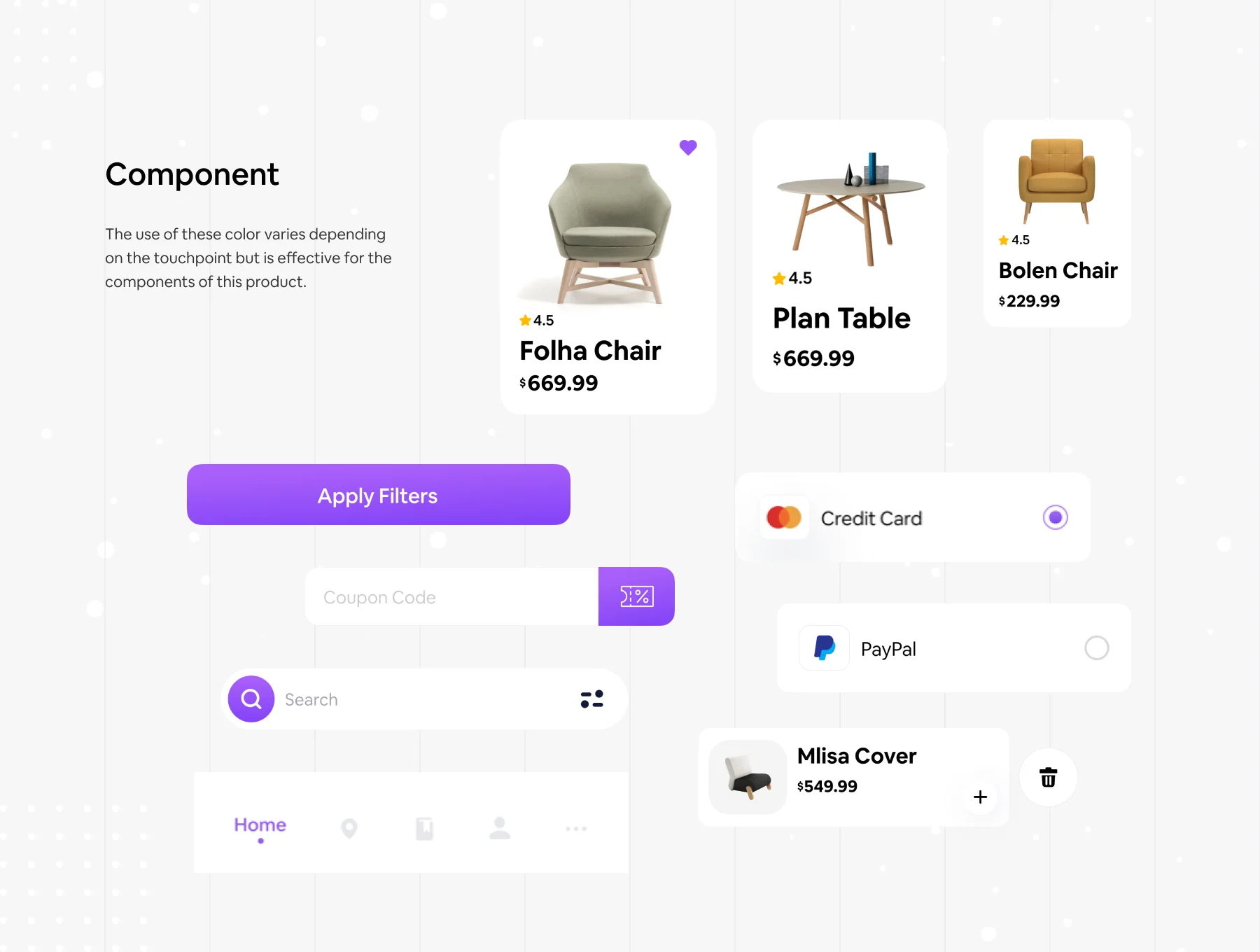 Furniture Ecommerce App UI Kit 3
