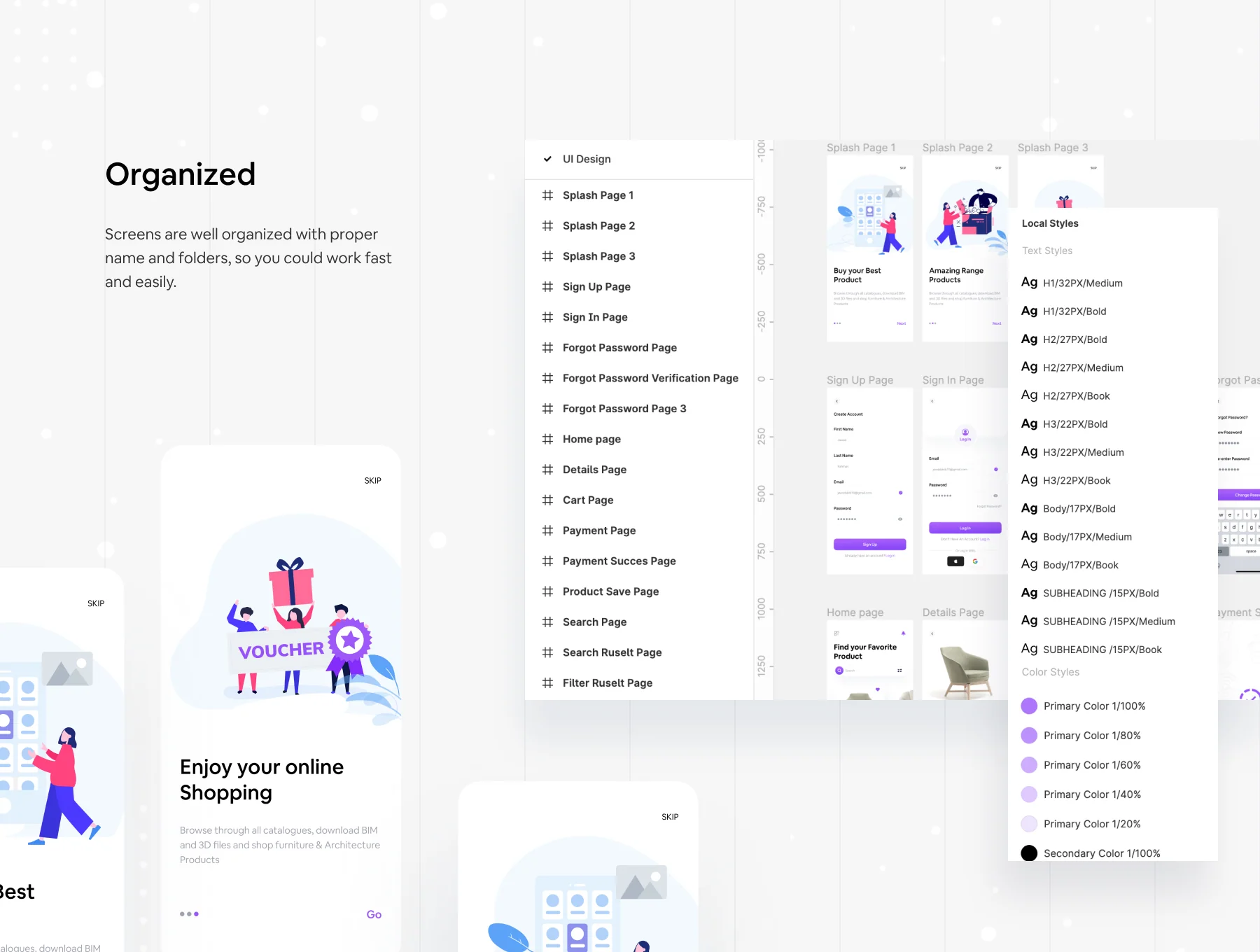 Furniture Ecommerce App UI Kit 4