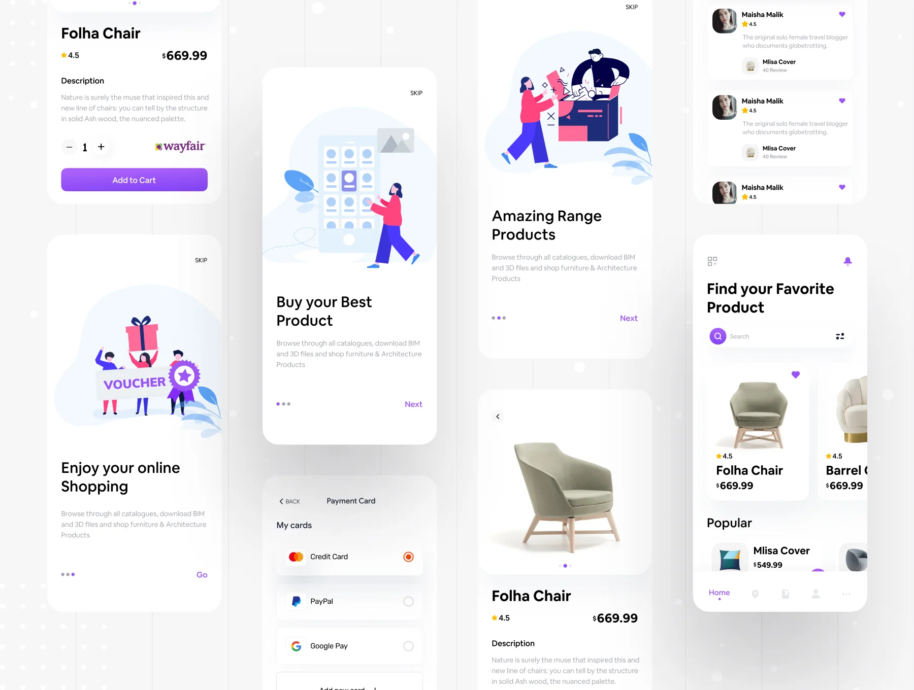 Furniture Ecommerce App UI Kit 6