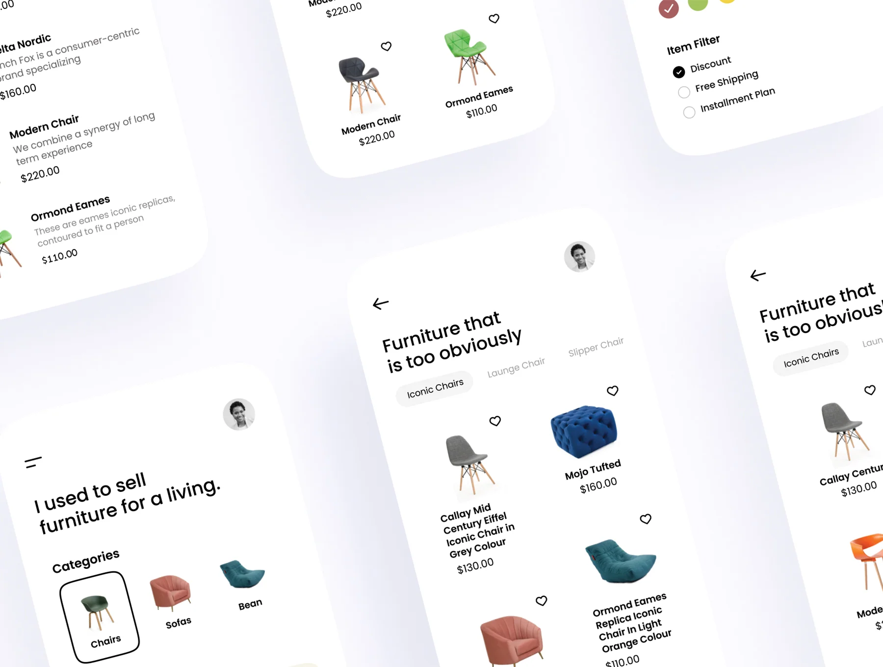 Furniture Mobile UI Kit
