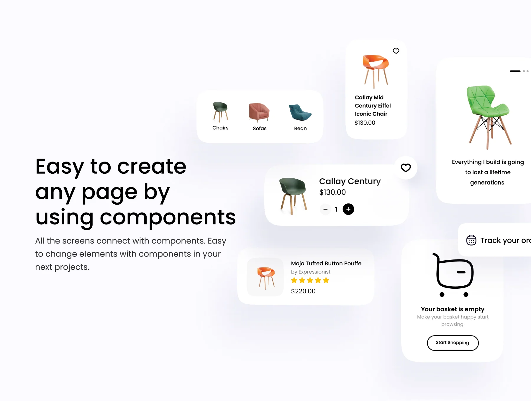 Furniture Mobile UI Kit 4