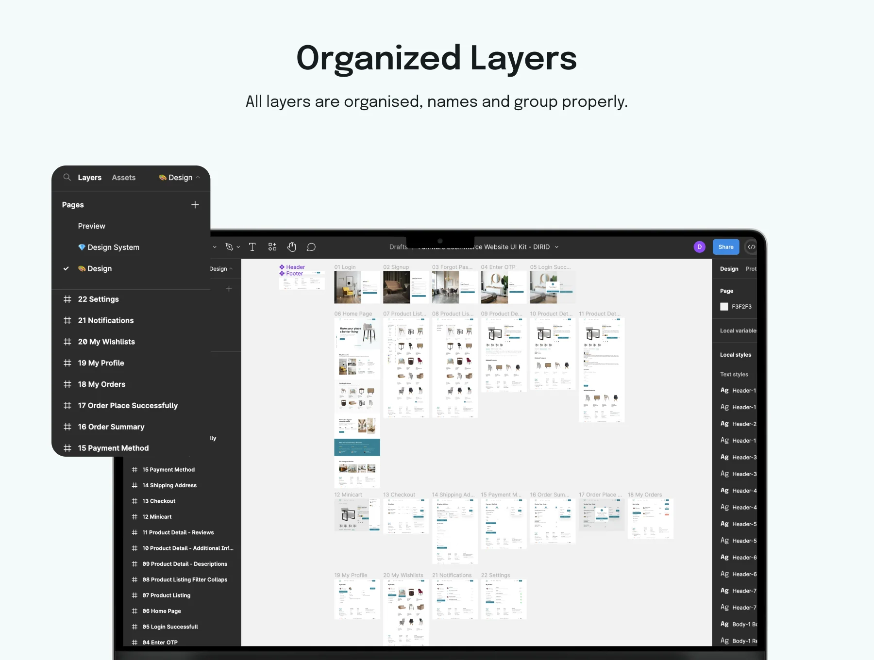 Furniture Ecommerce Web UI Kit 3