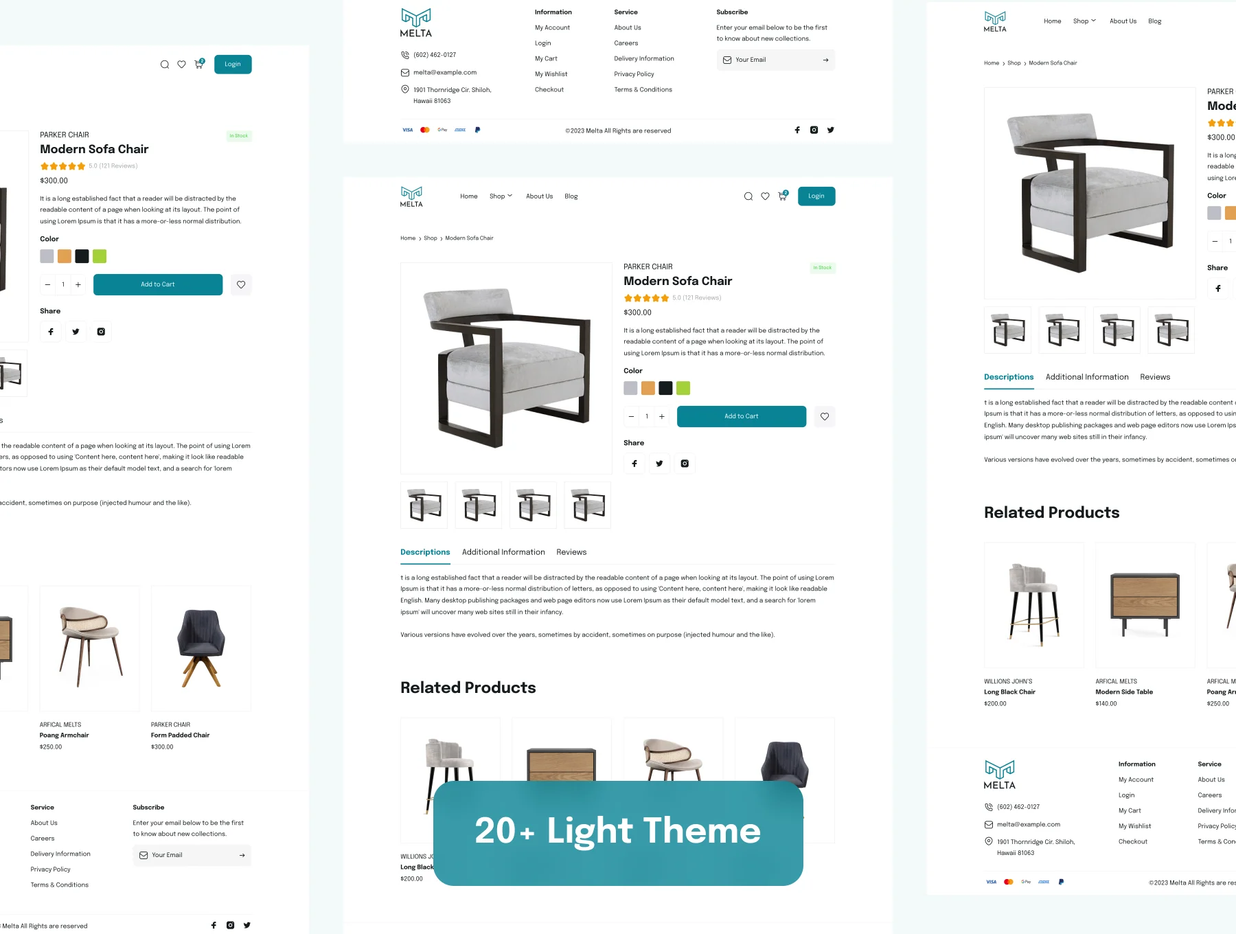 Furniture Ecommerce Web UI Kit 7