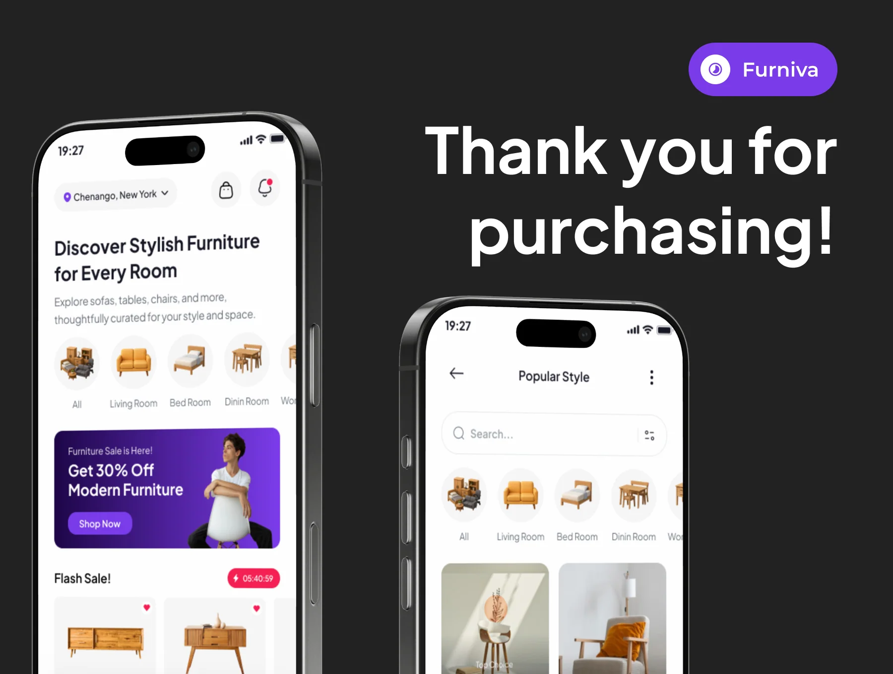 Furniva - Furniture App IOS UI Kits 6