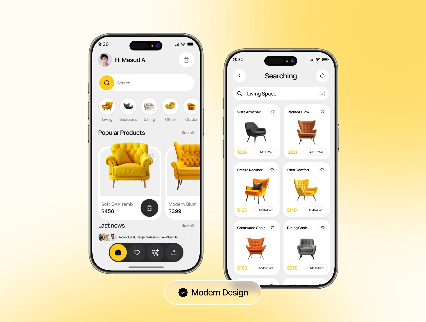Furnivo - Furniture Ecommerce Mobile UI Kit 3
