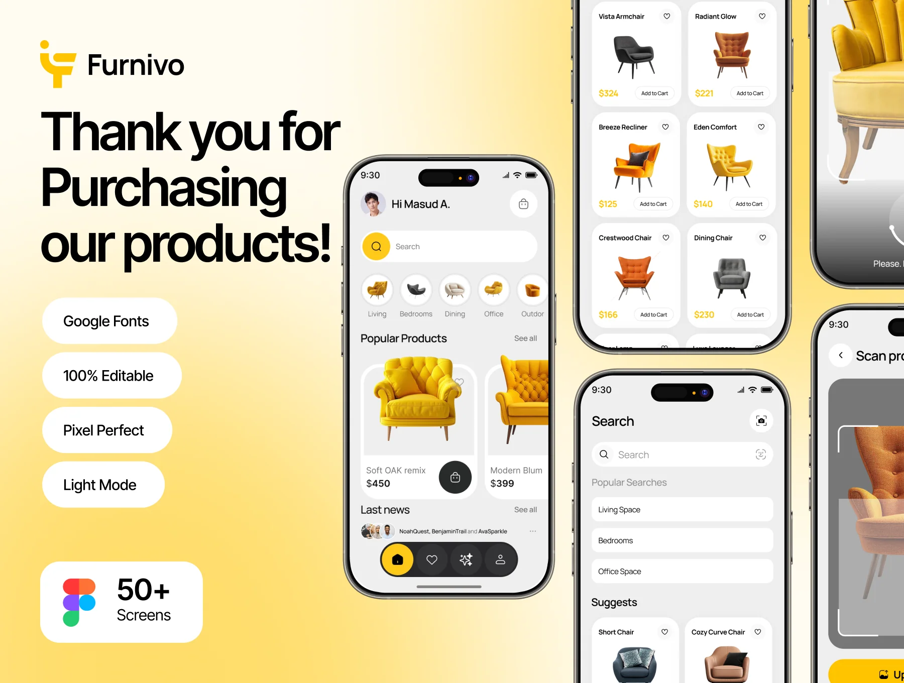 Furnivo - Furniture Ecommerce Mobile UI Kit 6