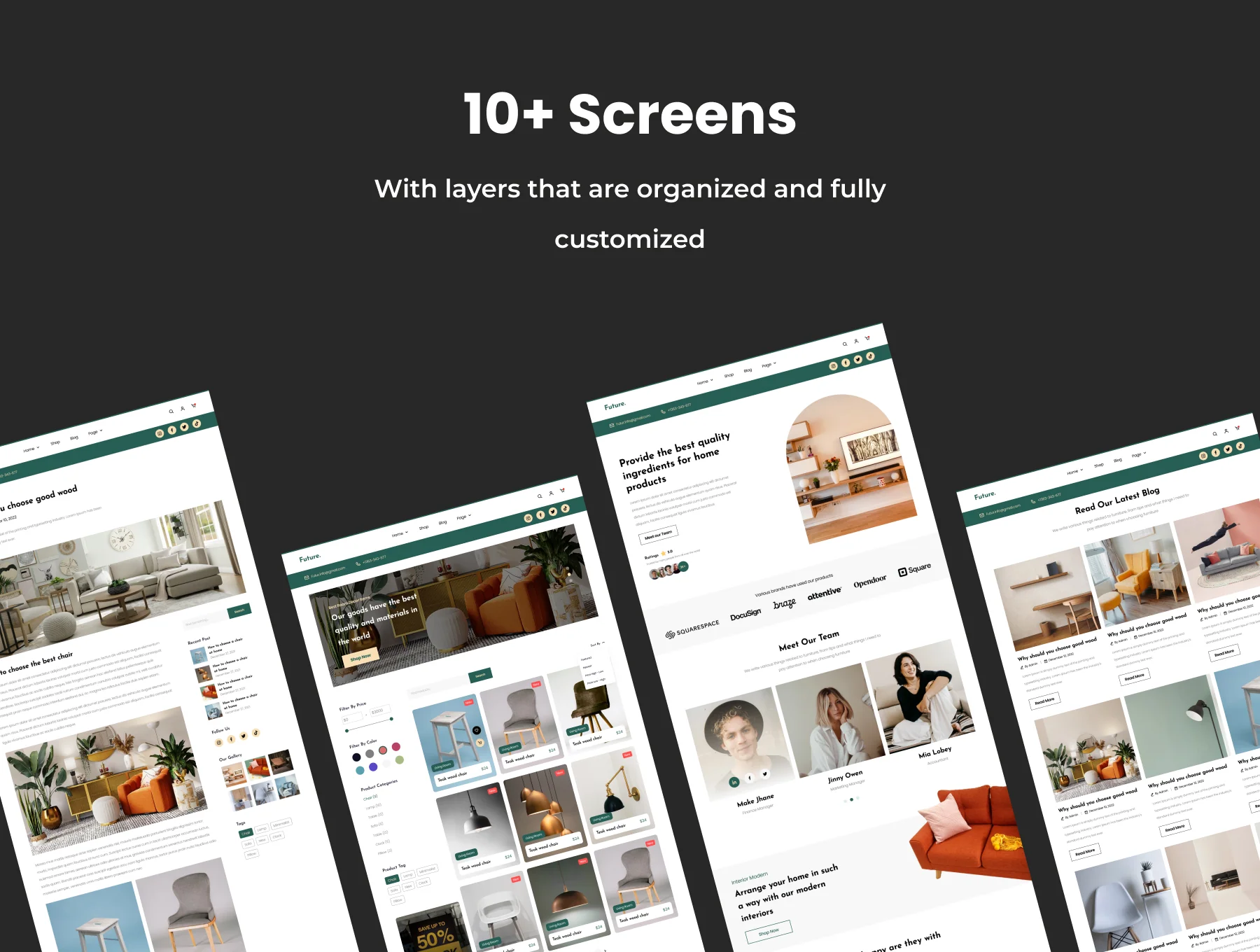 Future - Furniture Store Website UI Kit 2