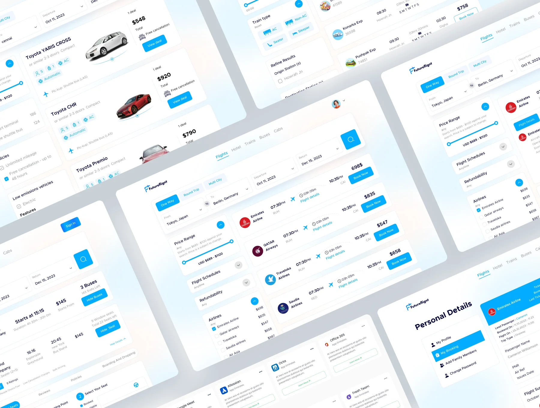Futureflignt - Fight Booking web application UI Kit 5