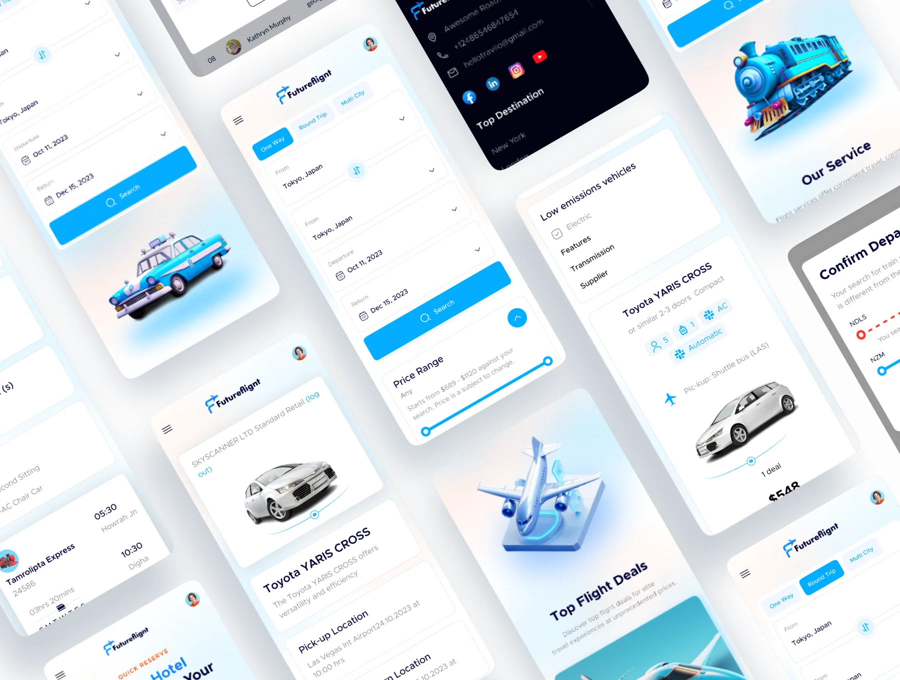 Futureflignt - Fight Booking web application UI Kit 6