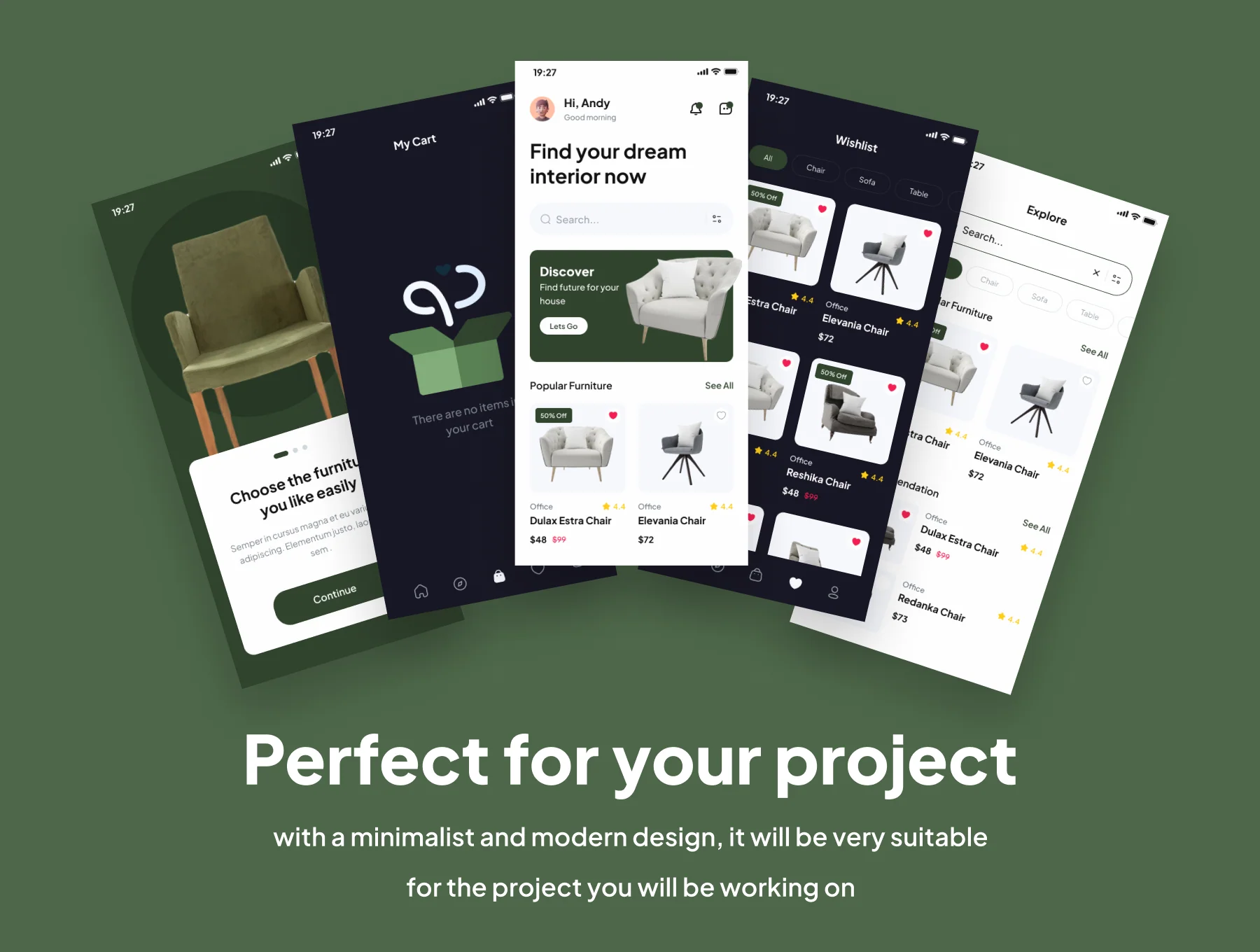 Futuristic - Furniture Apps UI Kits 4