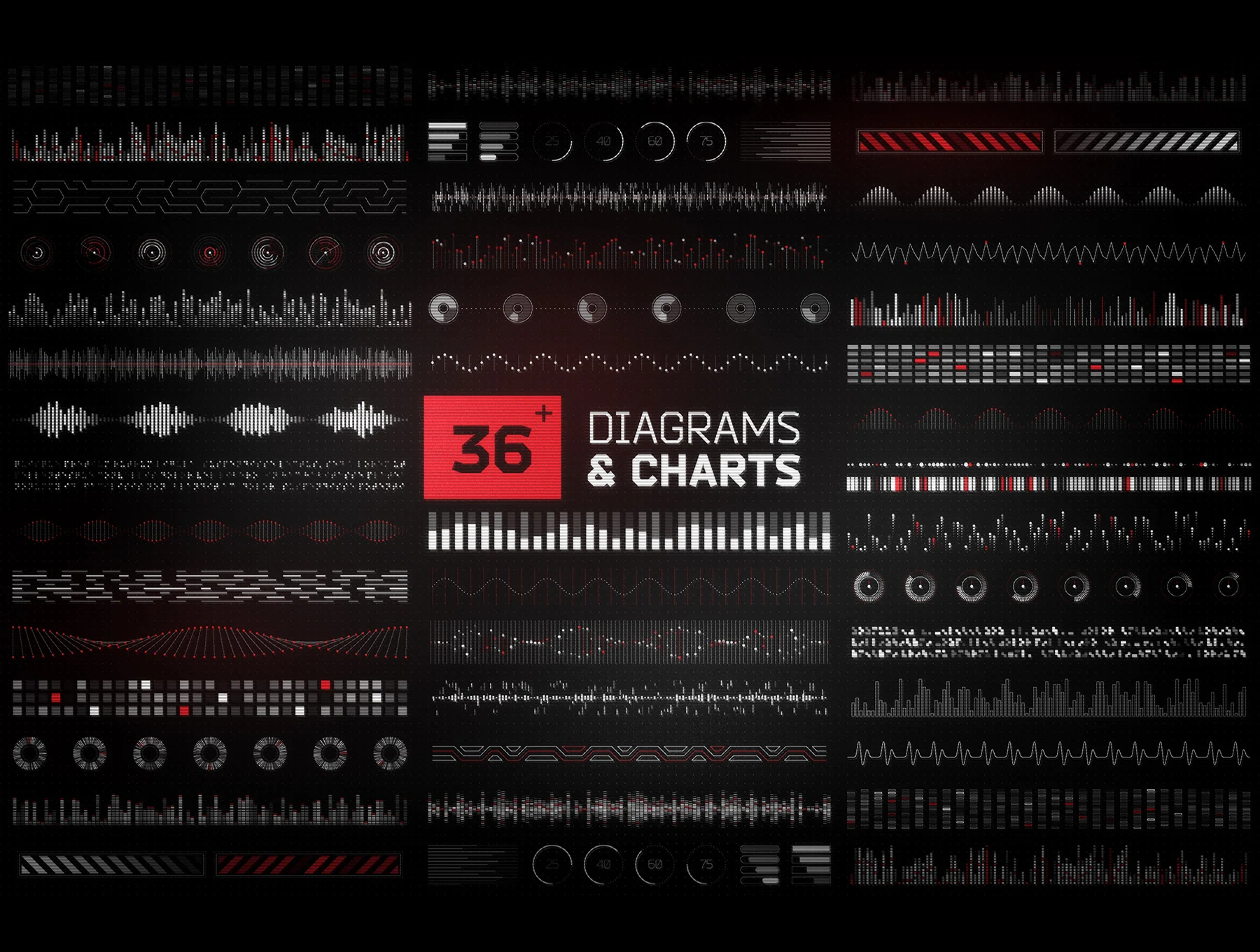 Futuristic UI Kit – 200 design elements 7