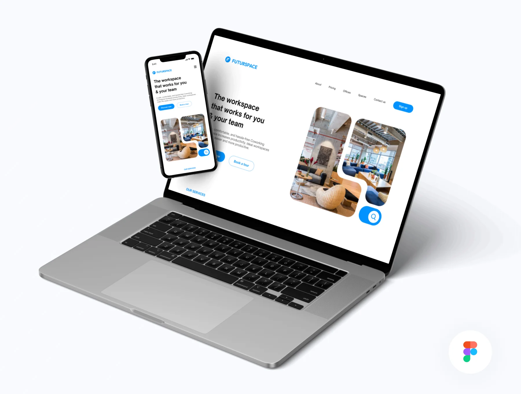 Futurspace - Coworking Space Landing Page UI Kit 2