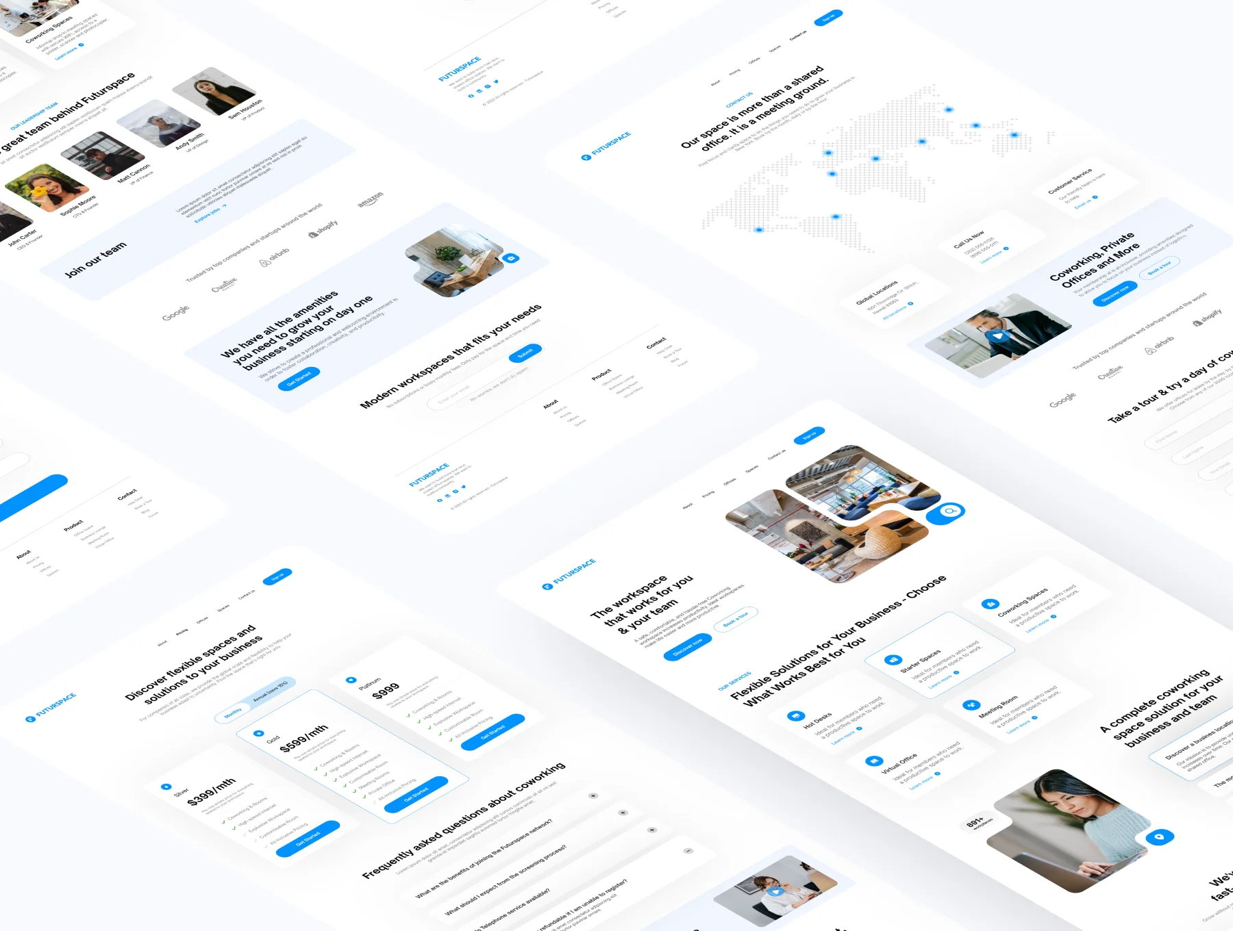 Futurspace - Coworking Space Landing Page UI Kit 4