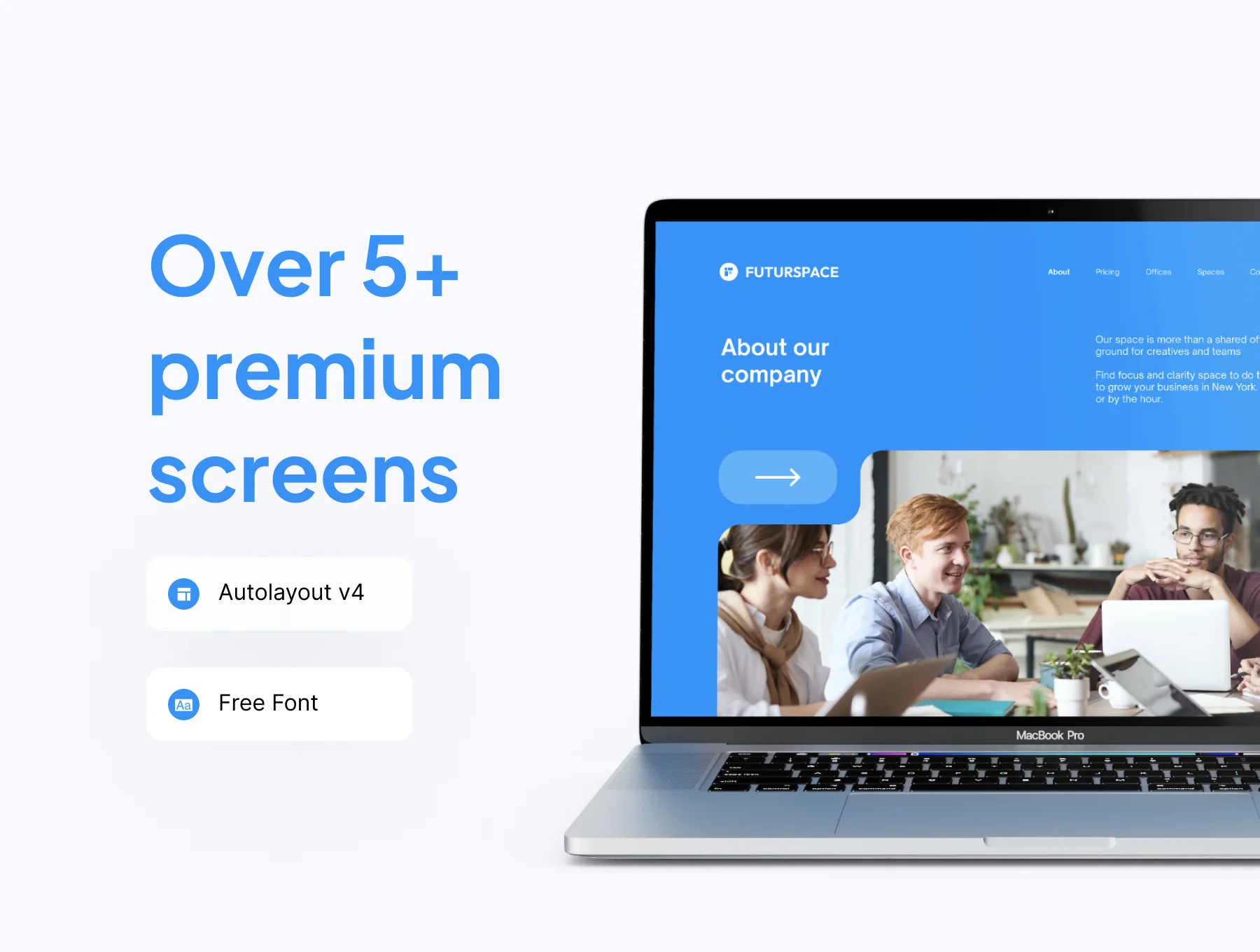 Futurspace - Coworking Space Landing Page UI Kit 5