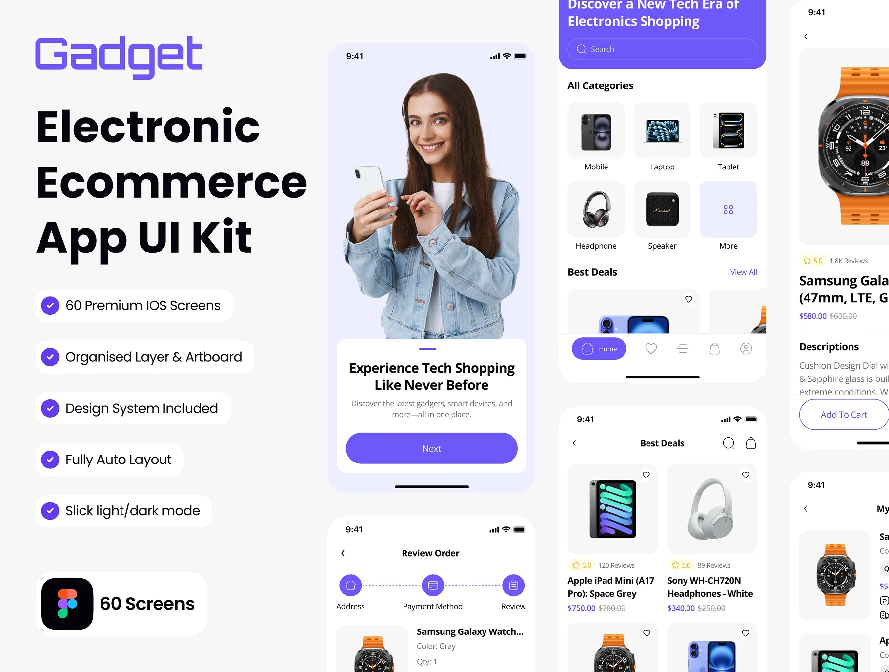 Gadget - Electronic Ecommerce App UI Kit