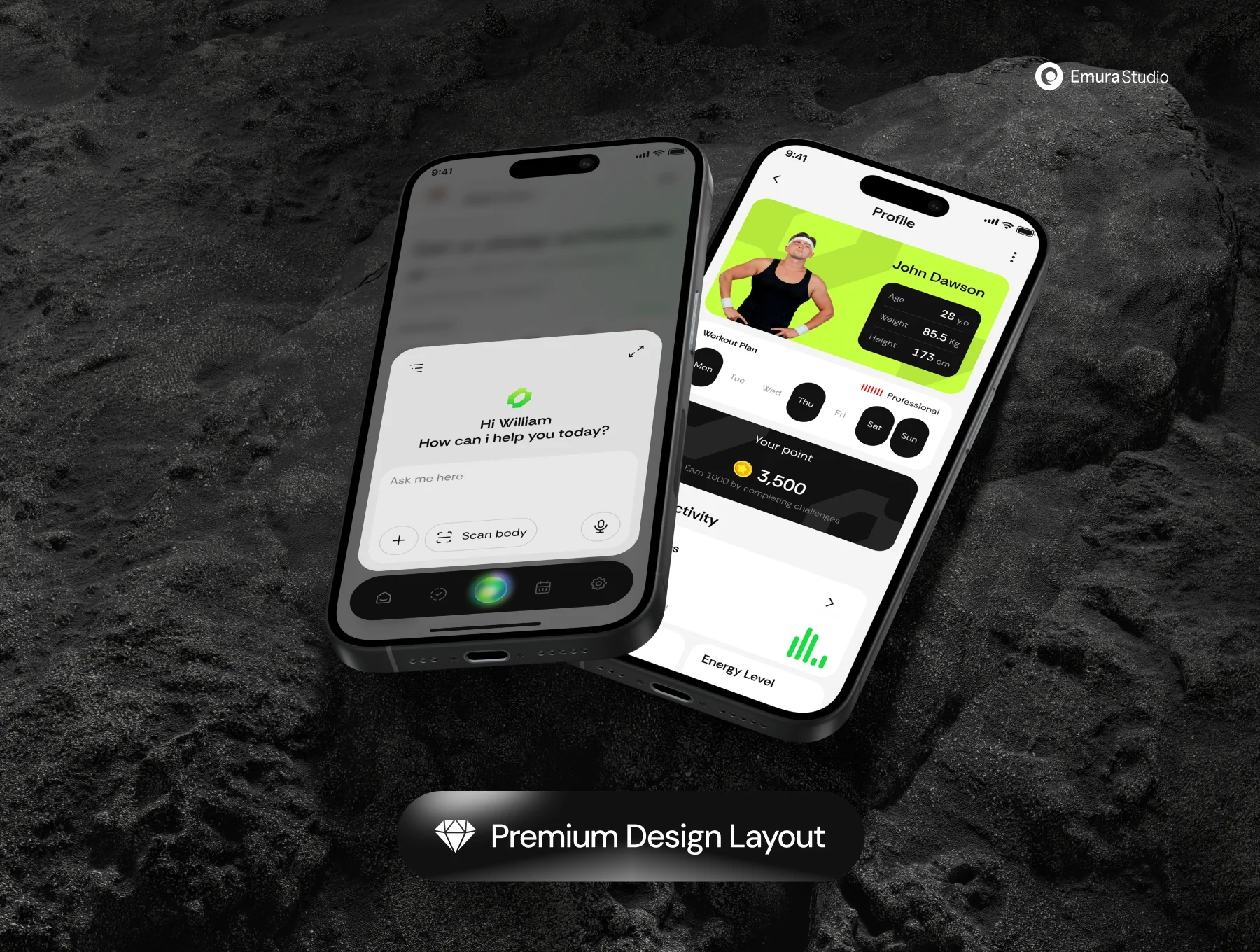 Gainly – Workout Mobile App UI Kit 6